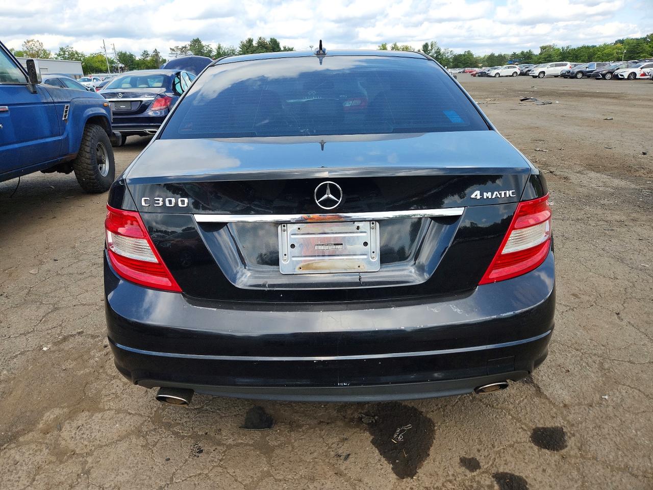 2009 Mercedes-benz C 300 4matic Black vin: WDDGF81X89F308556