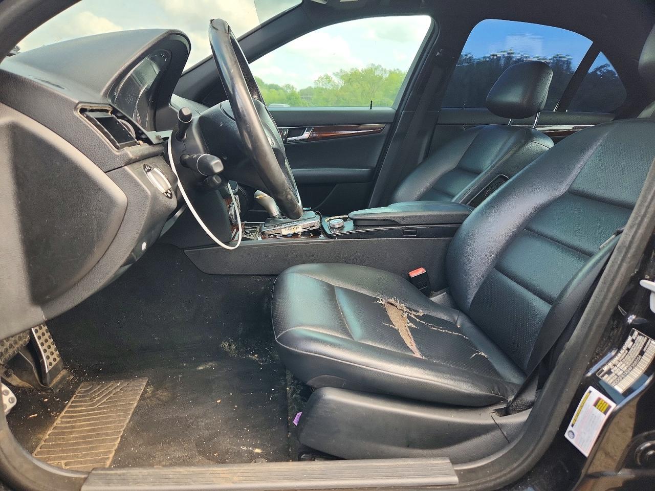 2009 Mercedes-benz C 300 4matic Black vin: WDDGF81X89F308556