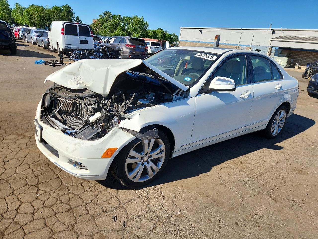 2009 Mercedes-benz C 300 4matic White vin: WDDGF81X89R046049
