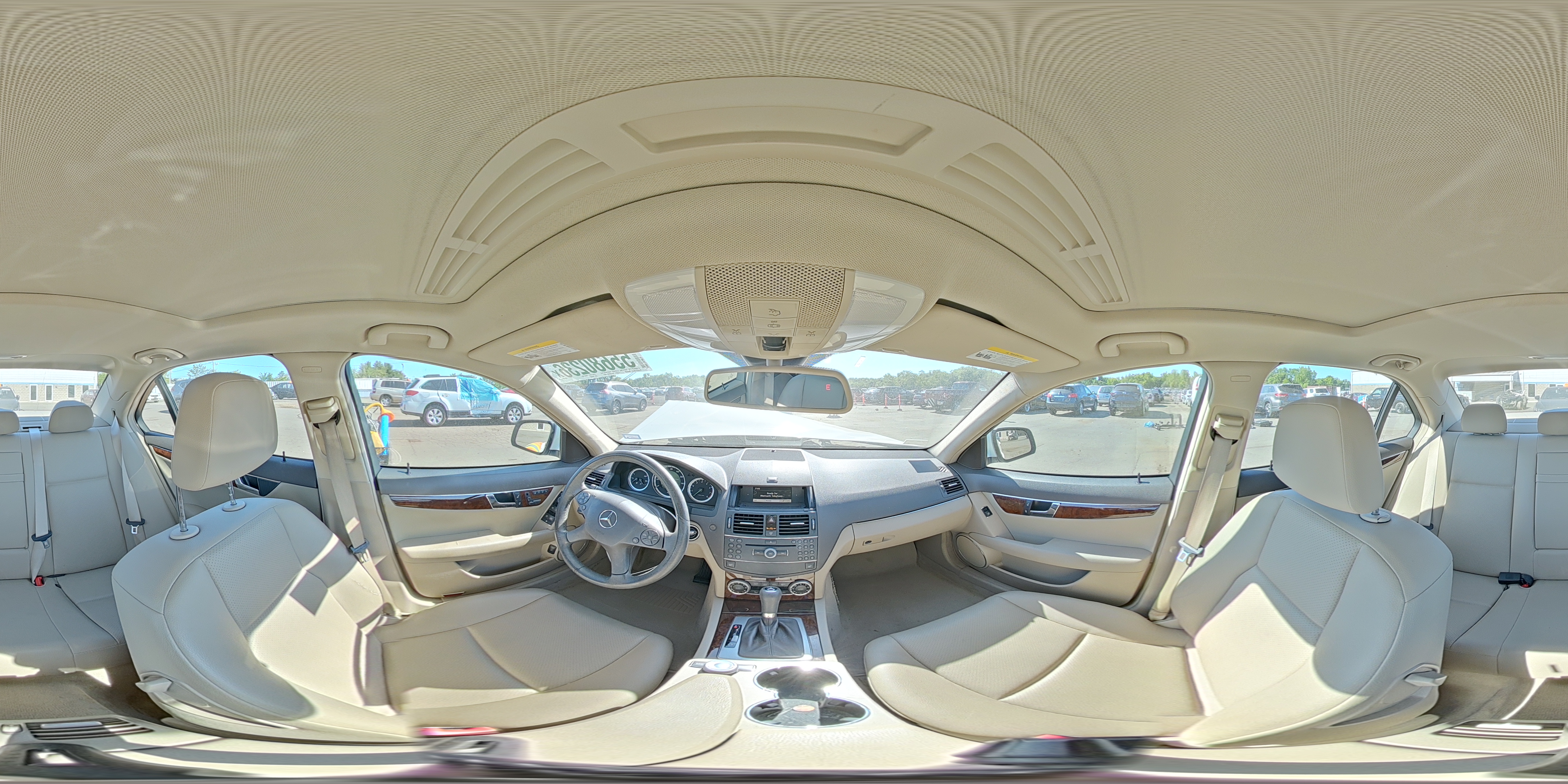 2009 Mercedes-benz C 300 4matic White vin: WDDGF81X89R046049