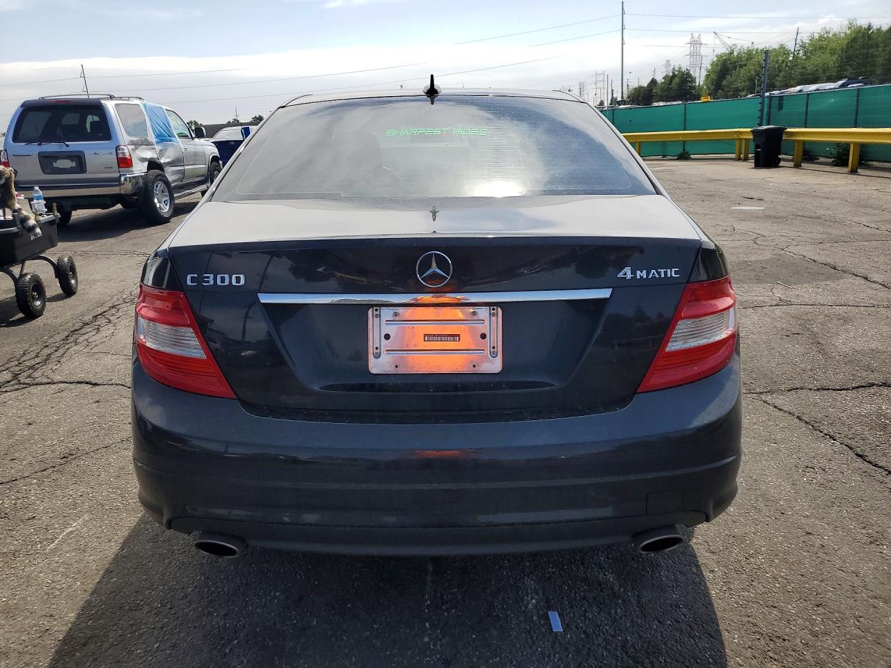 2009 Mercedes-benz C 300 4matic Черный vin: WDDGF81X89R054779