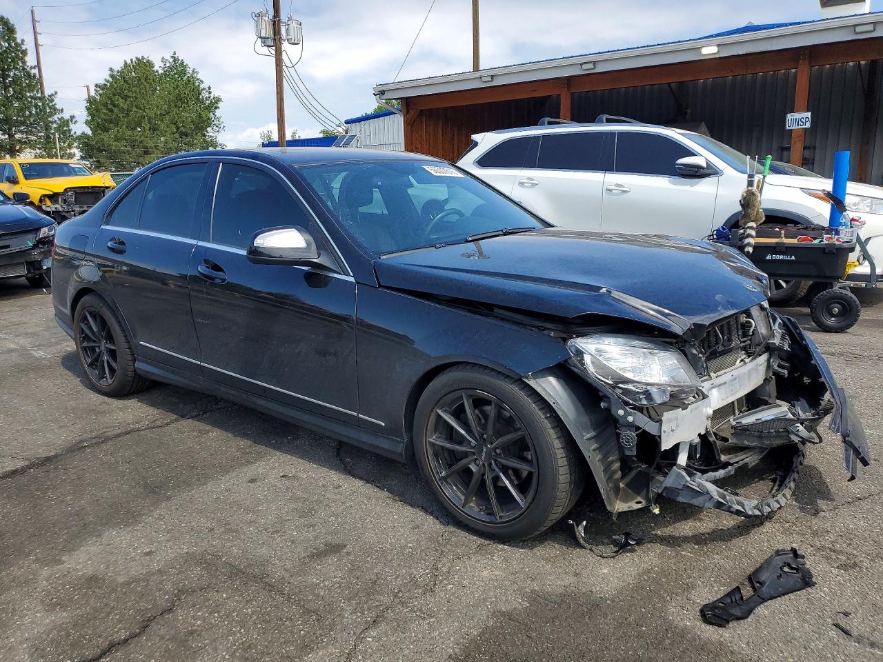 2009 Mercedes-benz C 300 4matic Черный vin: WDDGF81X89R054779
