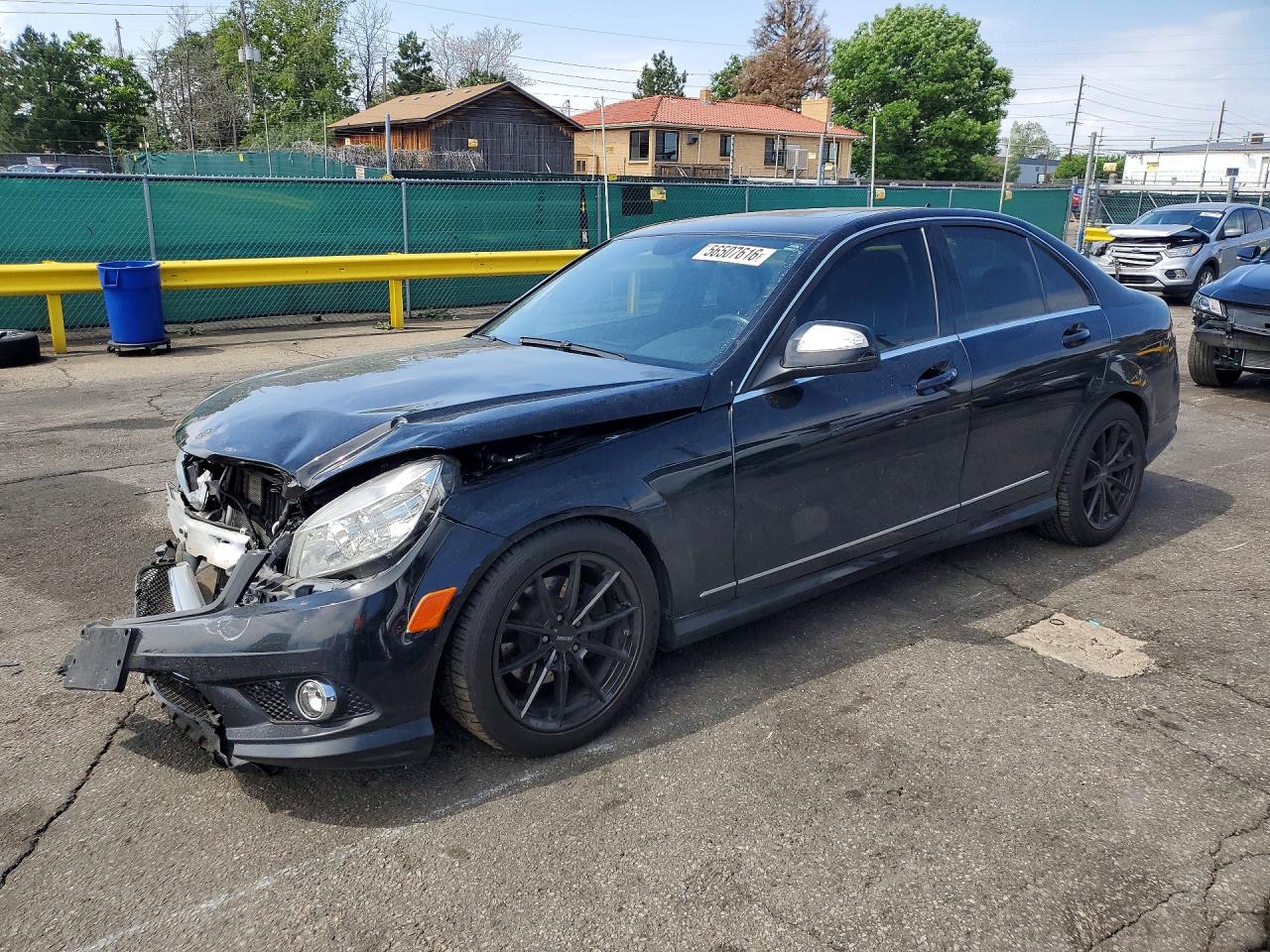 2009 Mercedes-benz C 300 4matic Черный vin: WDDGF81X89R054779