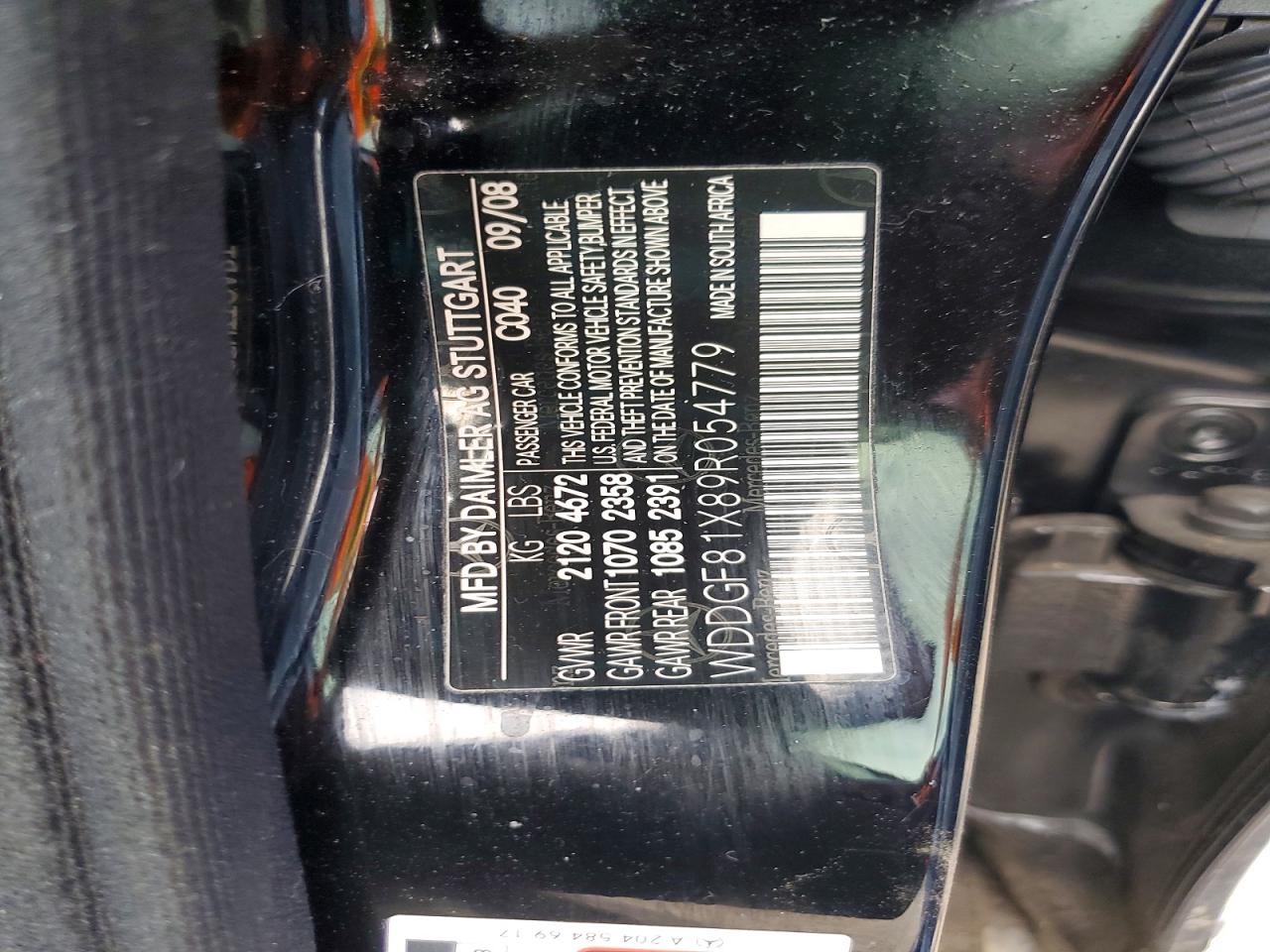 2009 Mercedes-benz C 300 4matic Черный vin: WDDGF81X89R054779
