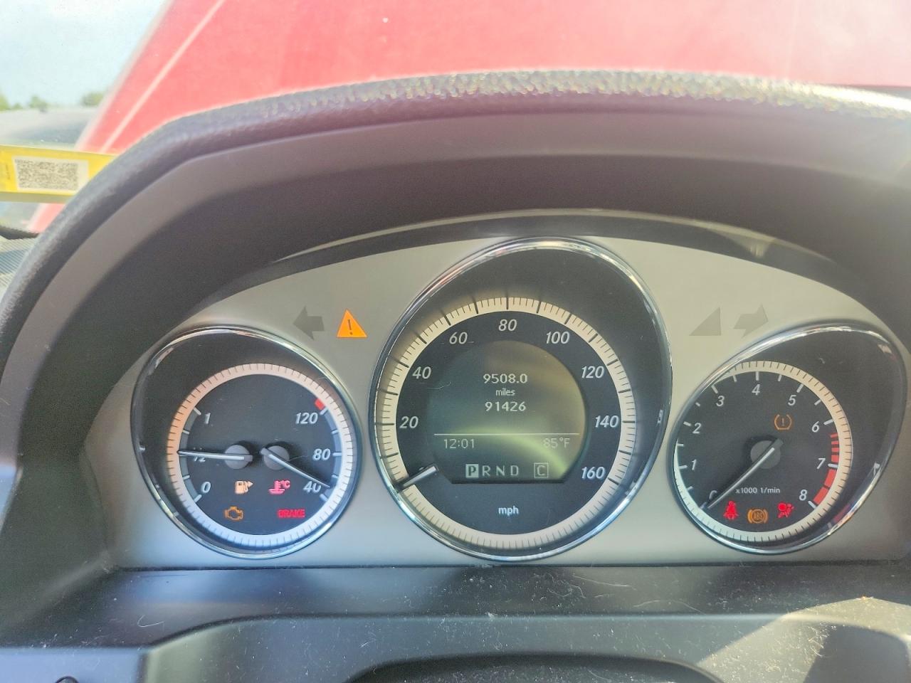 2009 Mercedes-benz C 300 4matic Red vin: WDDGF81X89R076197