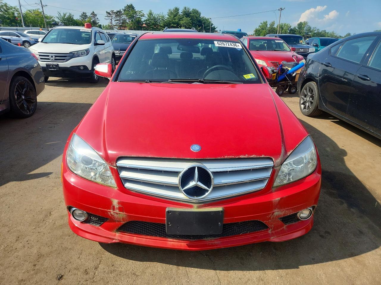 2009 Mercedes-benz C 300 4matic Red vin: WDDGF81X89R076197