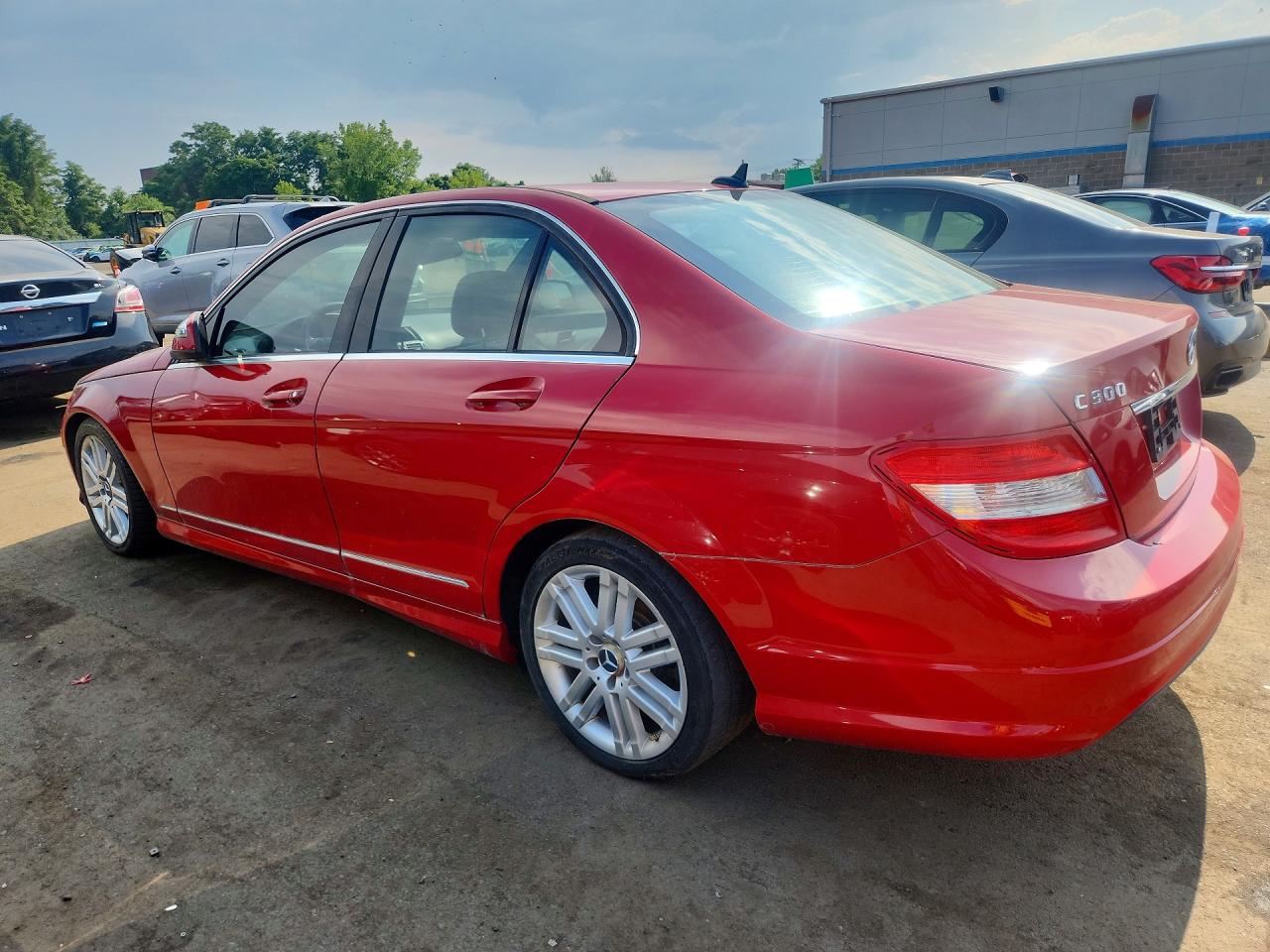 2009 Mercedes-benz C 300 4matic Red vin: WDDGF81X89R076197