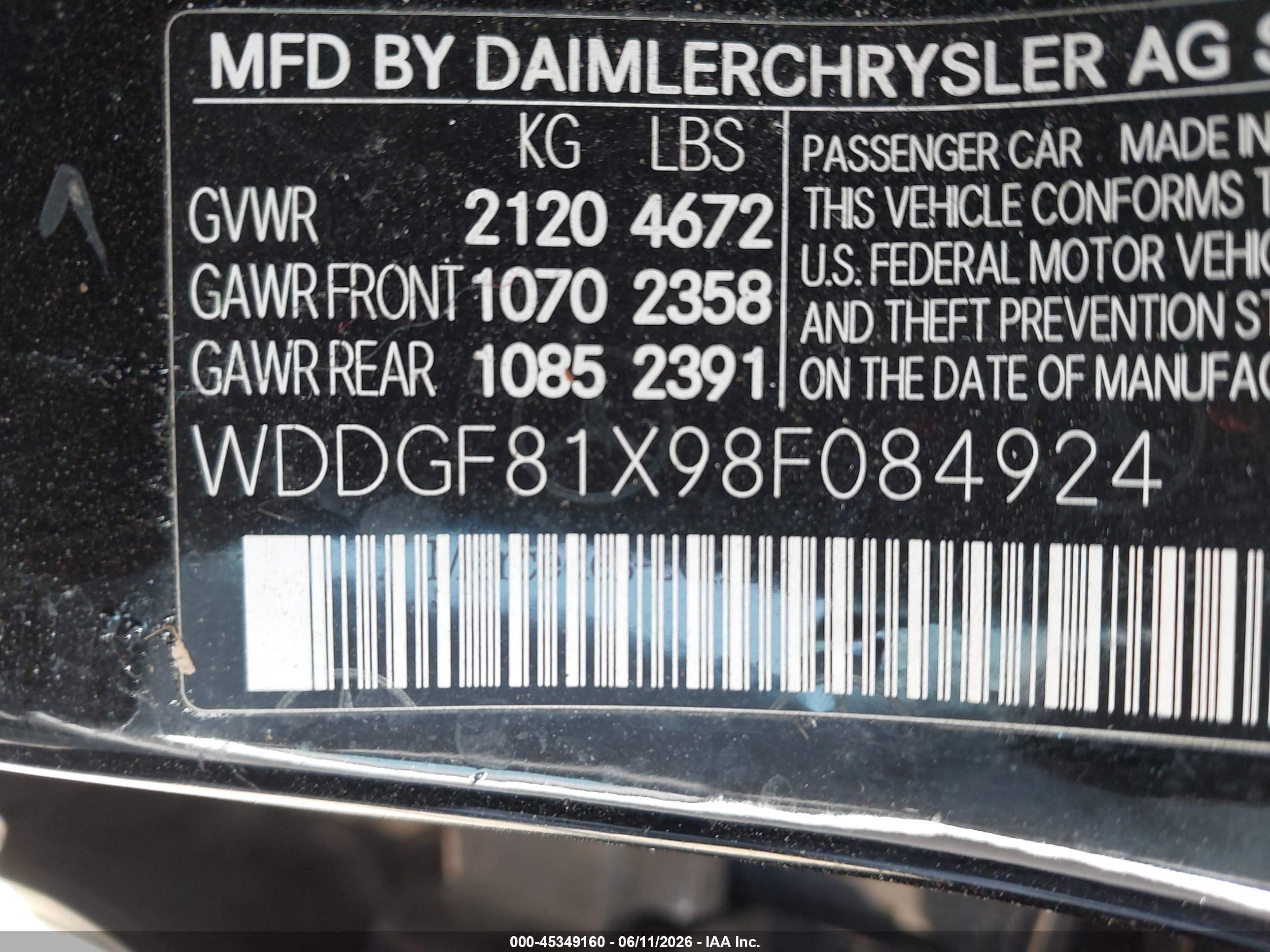 2008 Mercedes-benz C 300 Luxury 4matic/sport 4matic Black vin: WDDGF81X98F084924