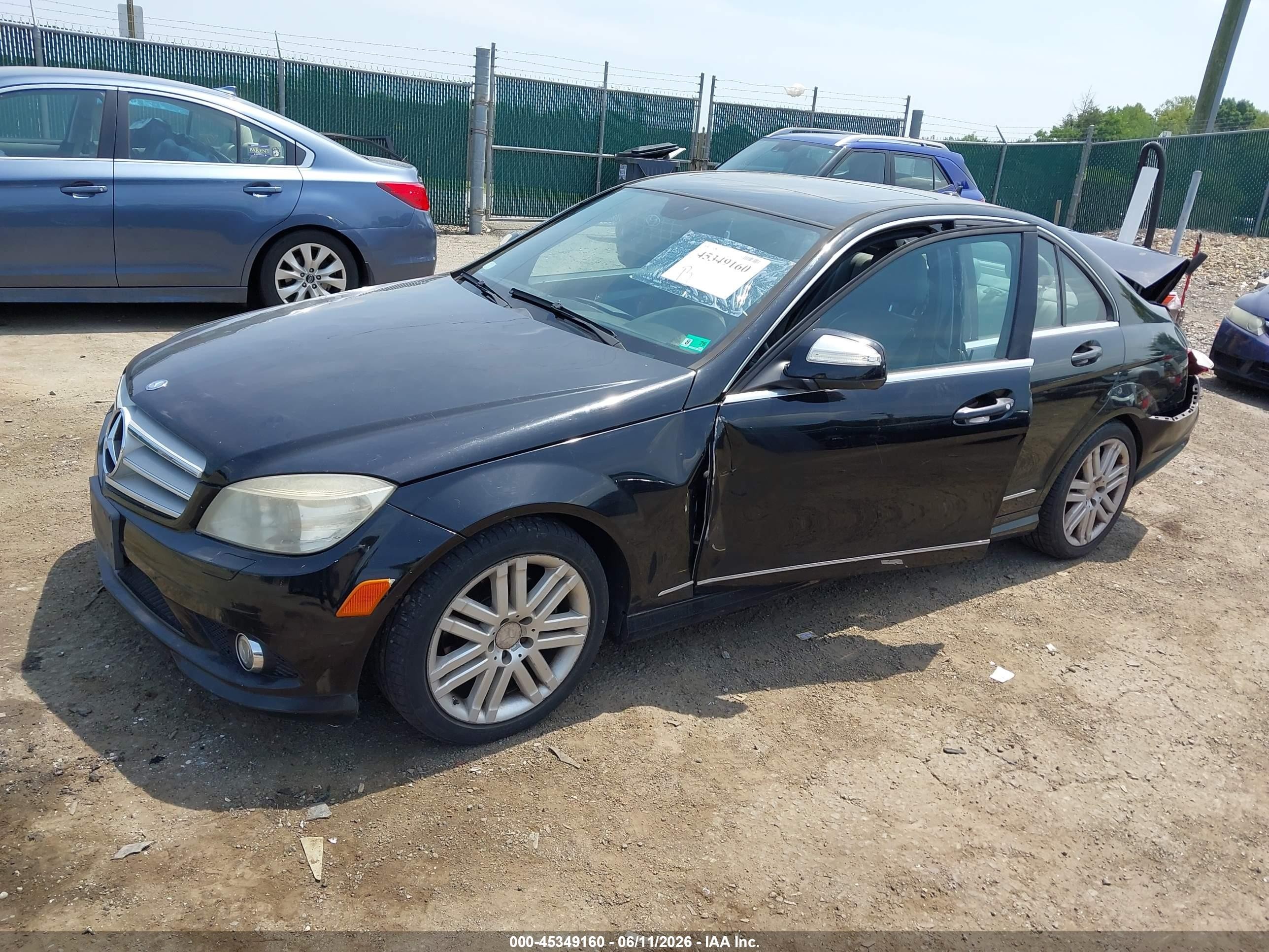 2008 Mercedes-benz C 300 Luxury 4matic/sport 4matic Black vin: WDDGF81X98F084924