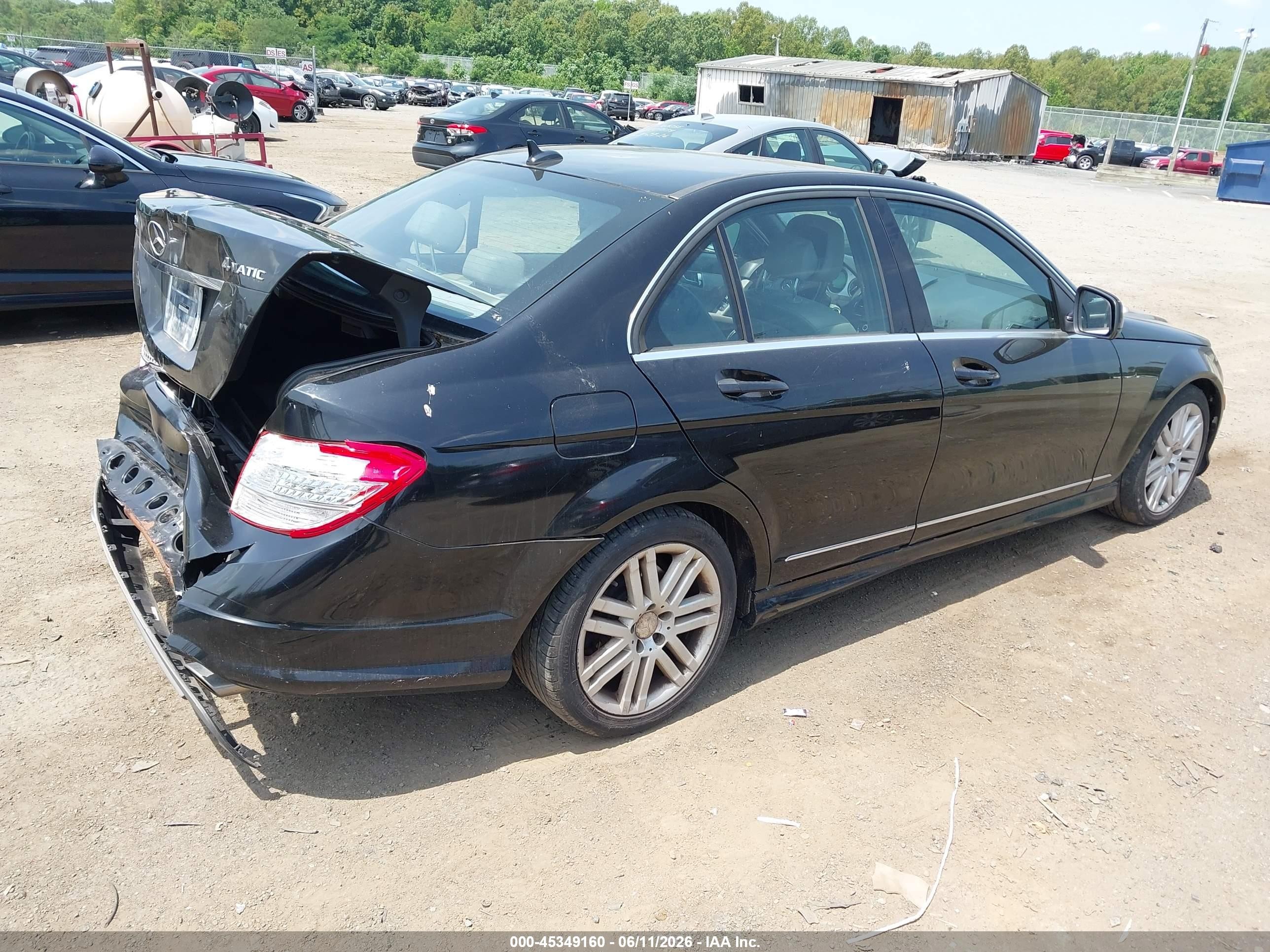 2008 Mercedes-benz C 300 Luxury 4matic/sport 4matic Black vin: WDDGF81X98F084924