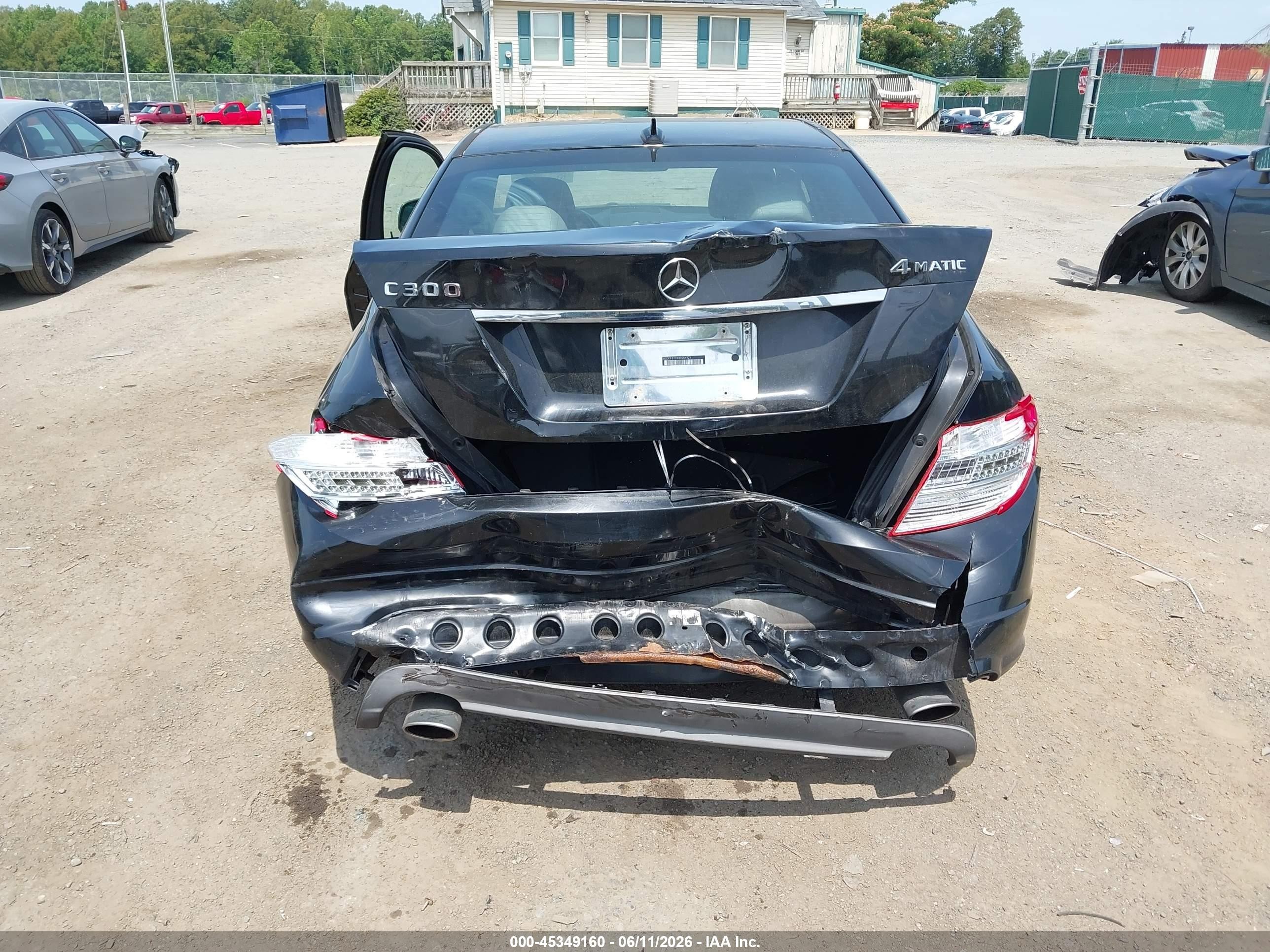 2008 Mercedes-benz C 300 Luxury 4matic/sport 4matic Black vin: WDDGF81X98F084924