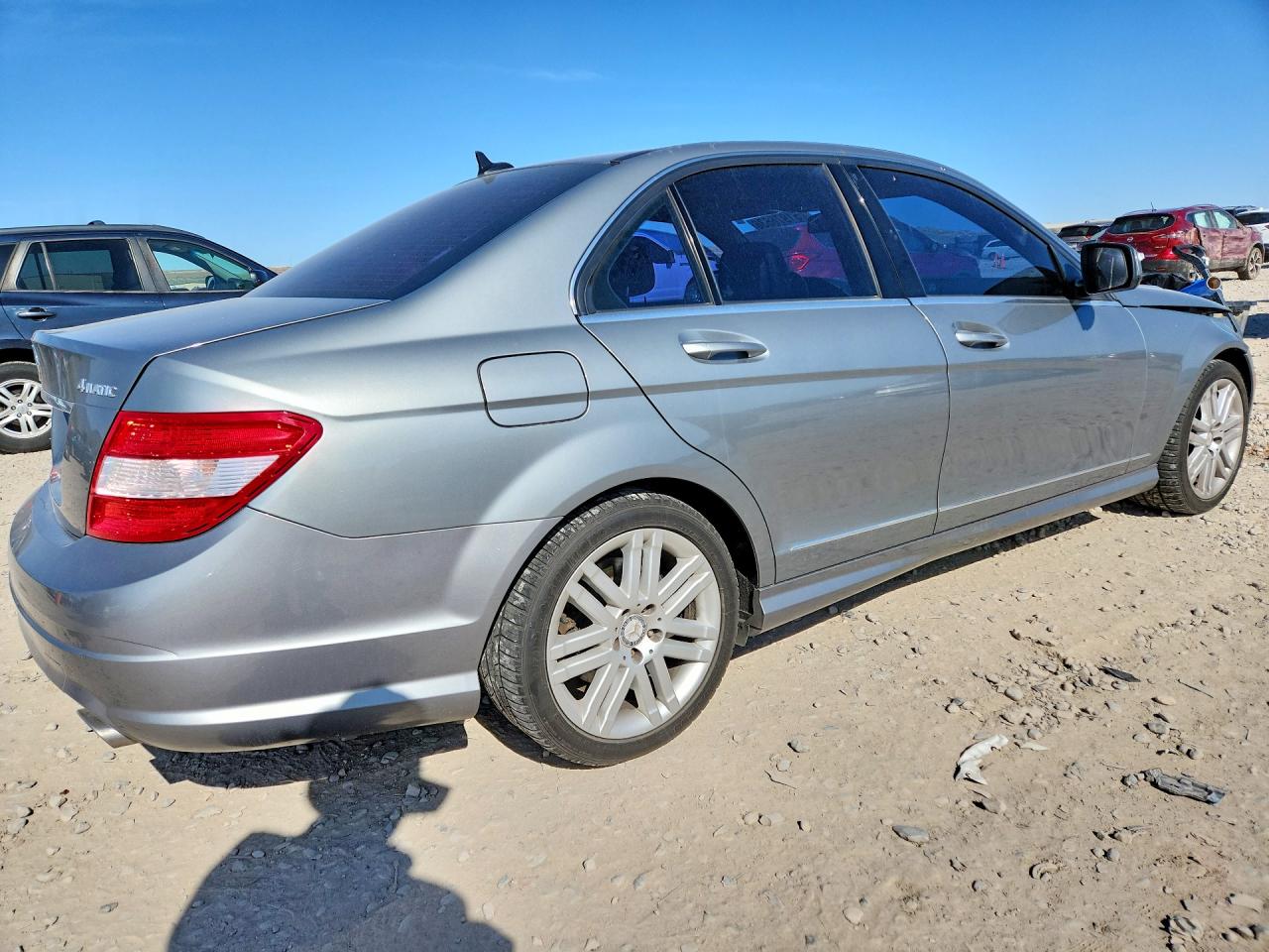 2008 Mercedes-benz C 300 4matic Silver vin: WDDGF81X98F159282