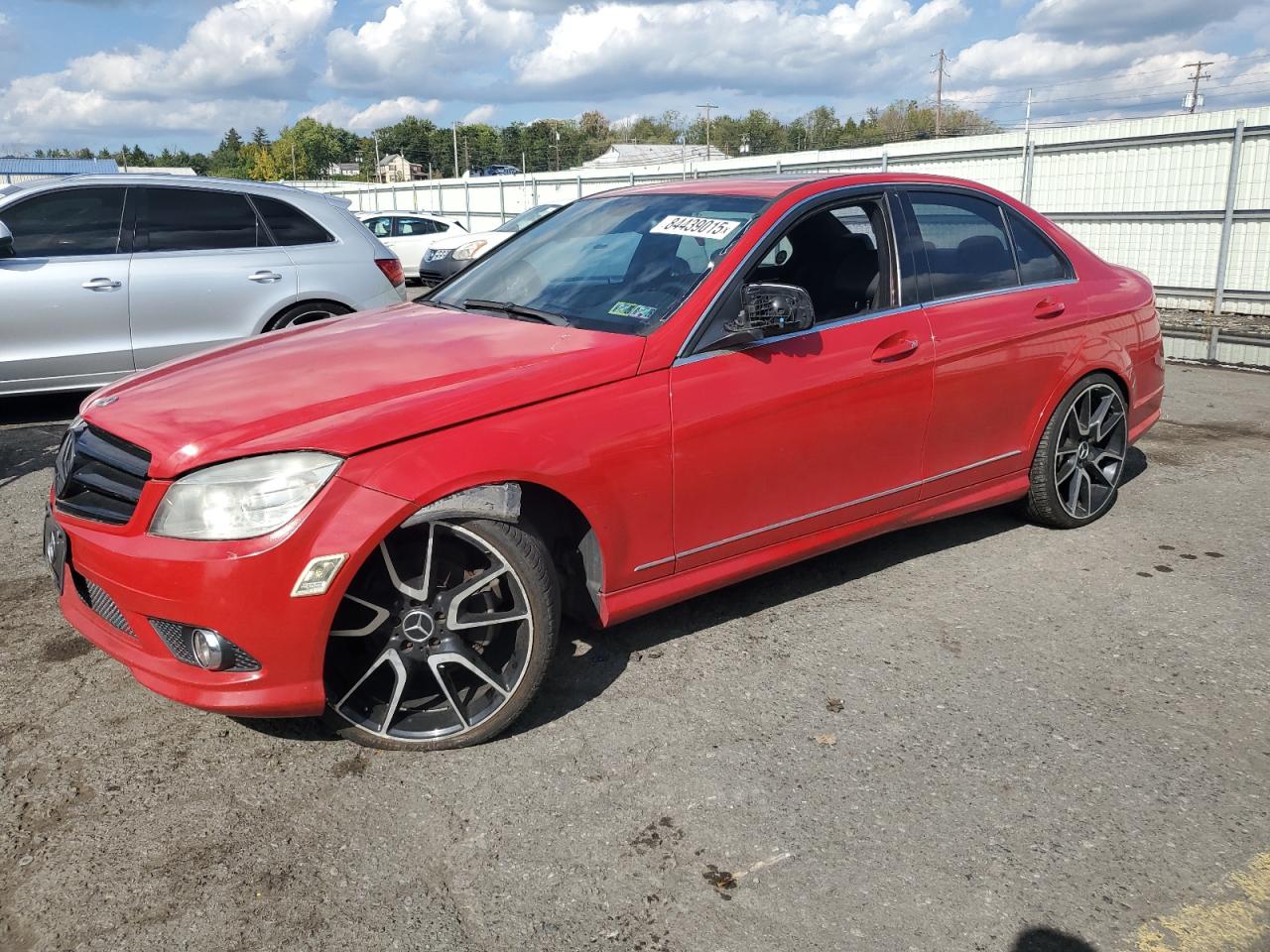2009 Mercedes-benz C 300 4matic Red vin: WDDGF81X99F213603