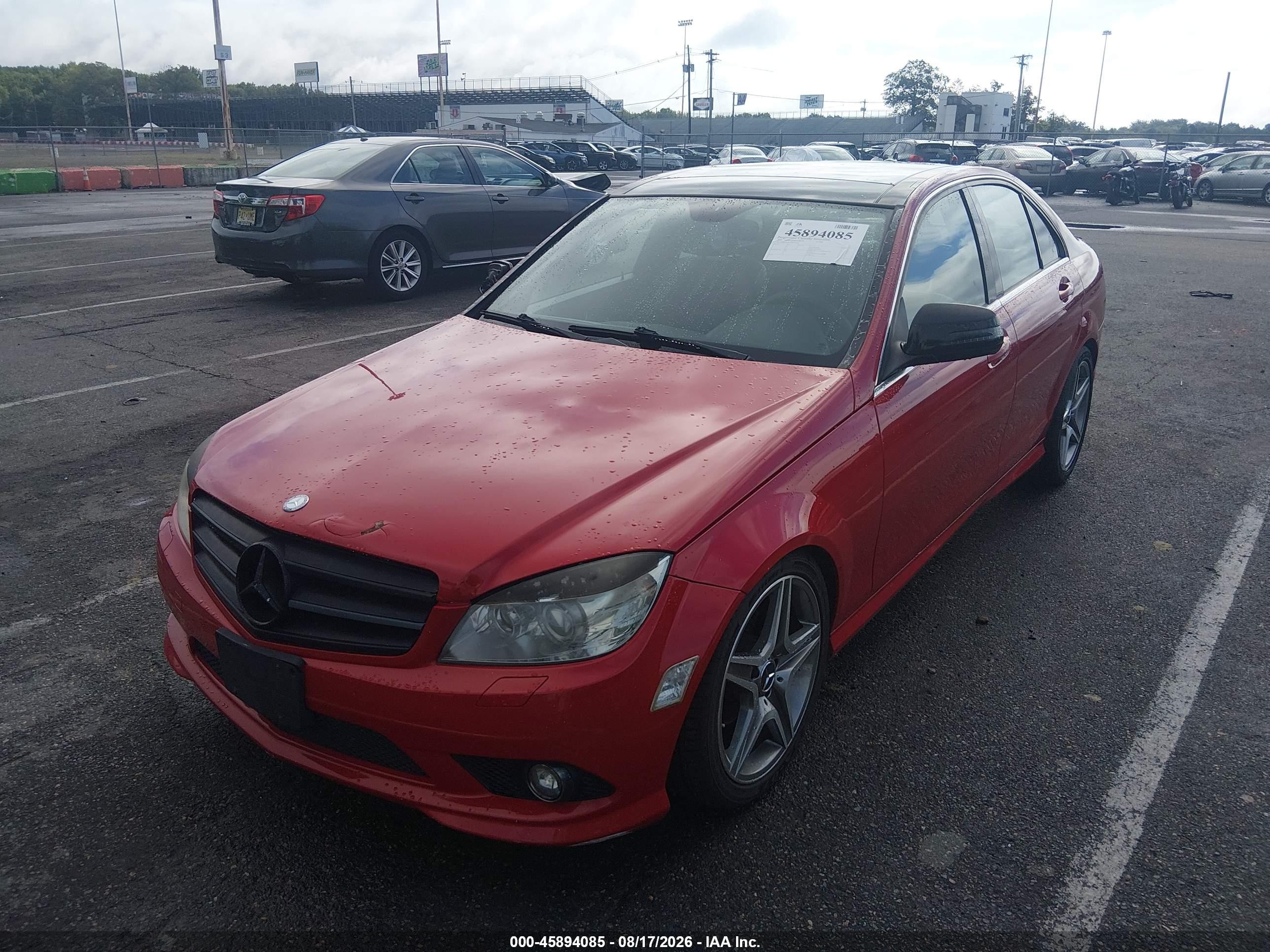2009 Mercedes-benz C 300 Luxury 4matic/sport 4matic Red vin: WDDGF81X99F245452