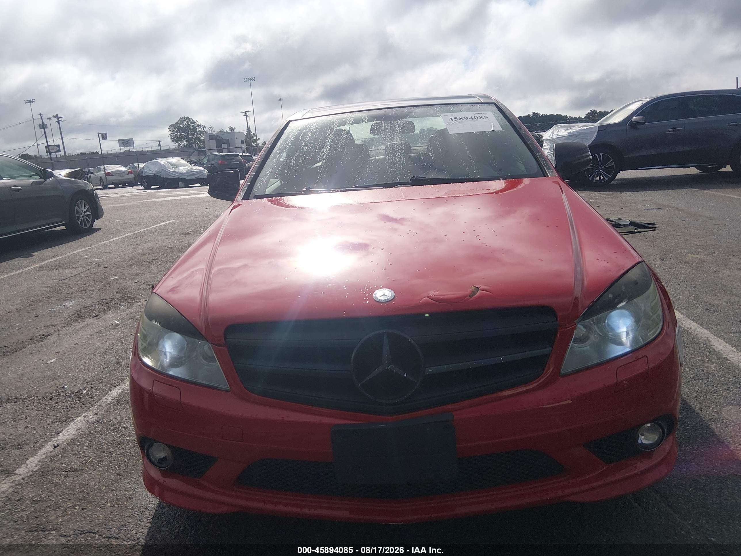 2009 Mercedes-benz C 300 Luxury 4matic/sport 4matic Red vin: WDDGF81X99F245452