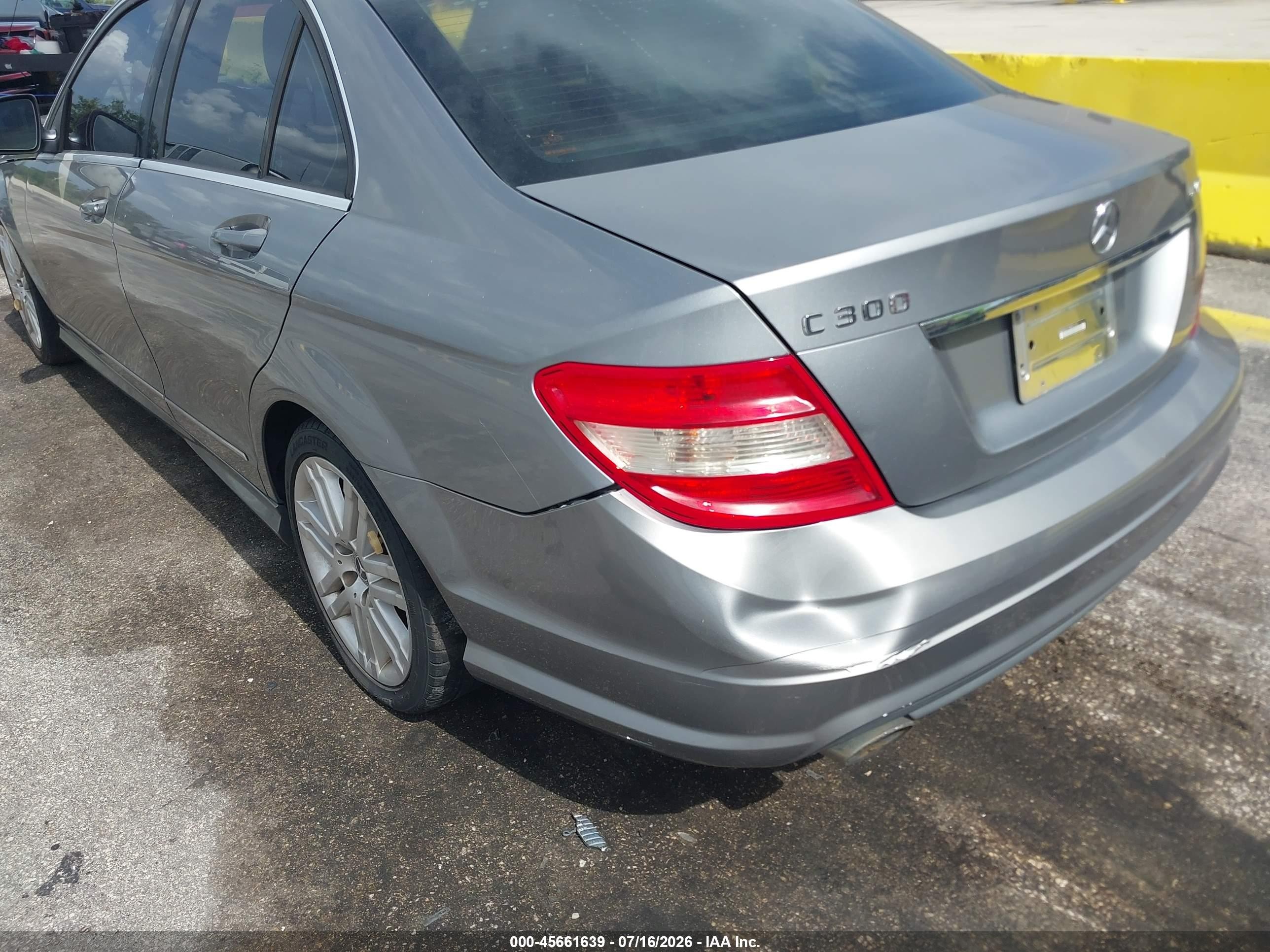 2009 Mercedes-benz C 300 Sport 4matic Gray vin: WDDGF81X99R052118