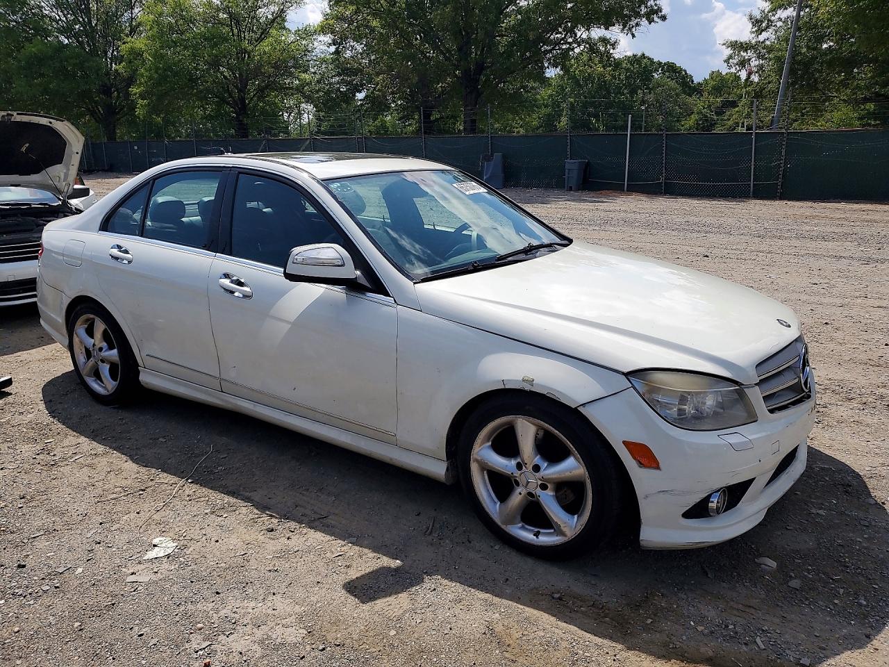 2009 Mercedes-benz C 300 4matic Белый vin: WDDGF81X99R056685