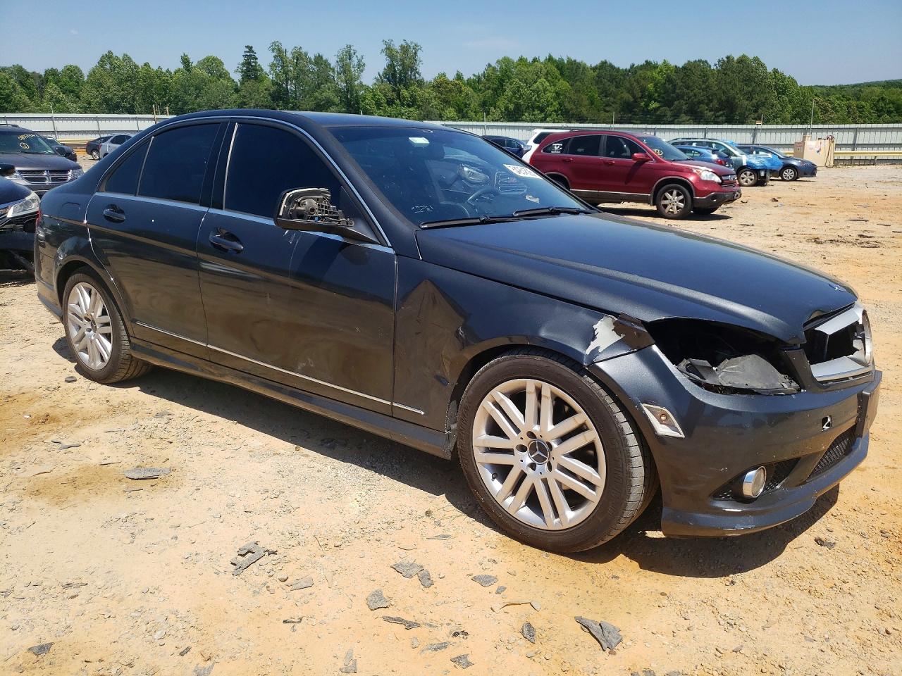 2009 Mercedes-benz C 300 4matic Black vin: WDDGF81X99R061501