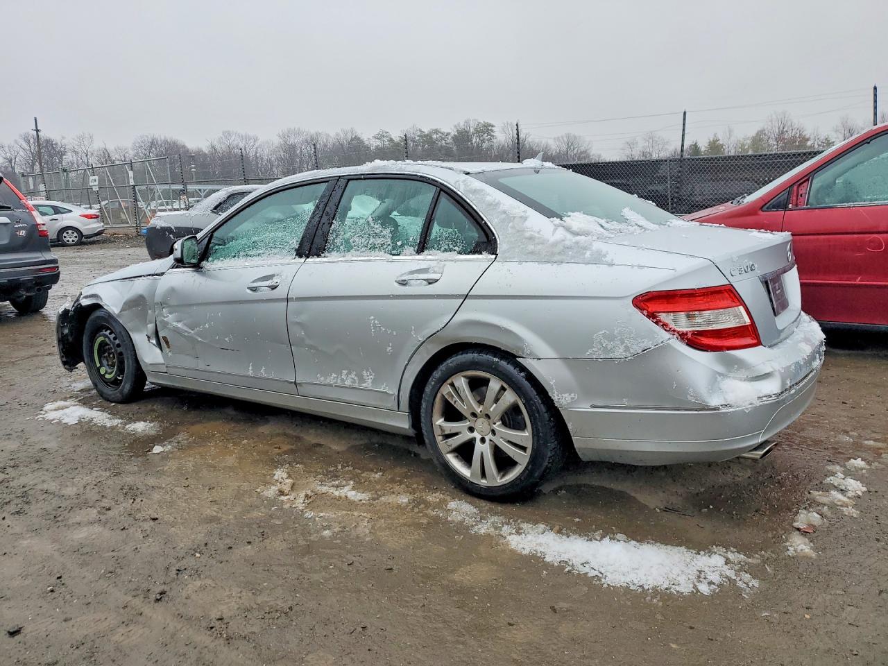 2008 Mercedes-benz C 300 4matic Silver vin: WDDGF81XX8F085368