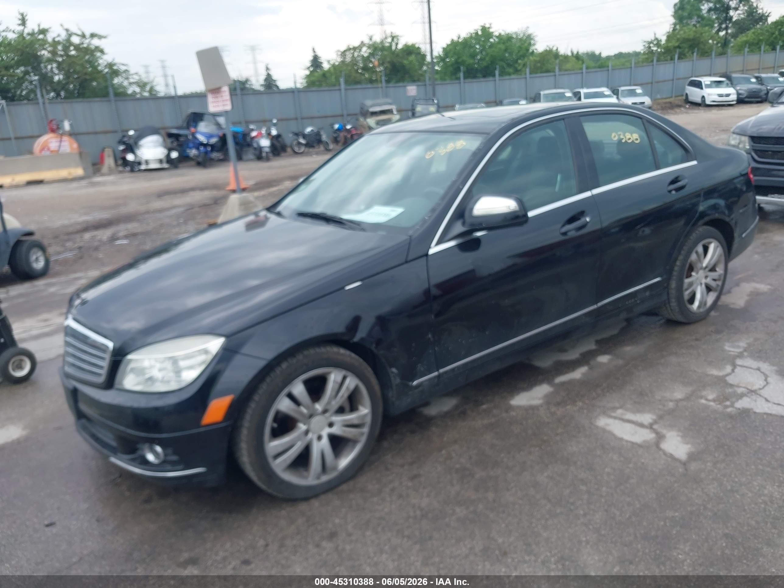 2009 Mercedes-benz C 300 Luxury 4matic/sport 4matic Black vin: WDDGF81XX9F233584