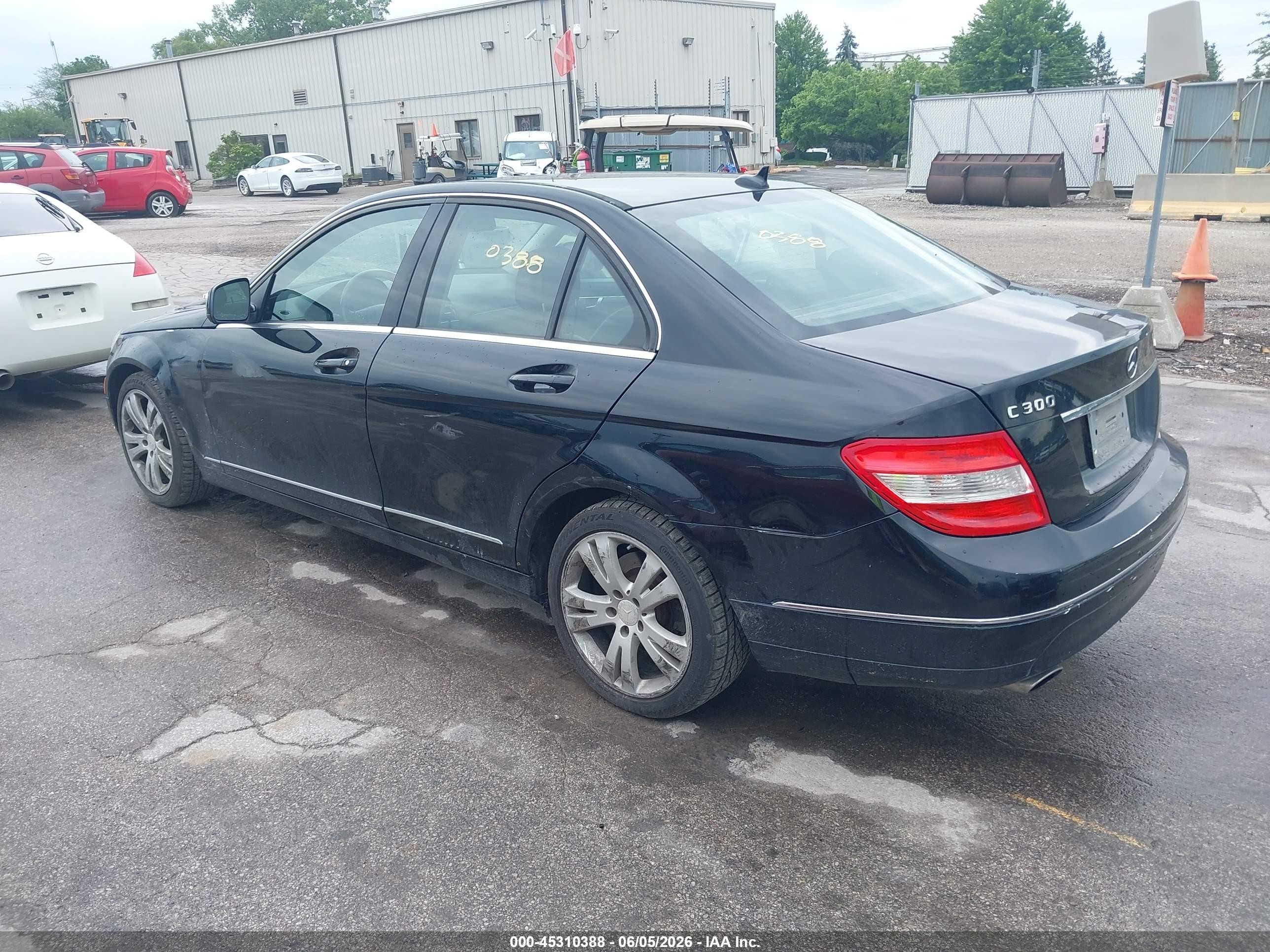 2009 Mercedes-benz C 300 Luxury 4matic/sport 4matic Black vin: WDDGF81XX9F233584