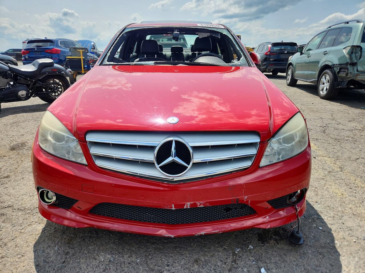 2009 Mercedes-benz C 300 4matic Red vin: WDDGF81XX9F267282