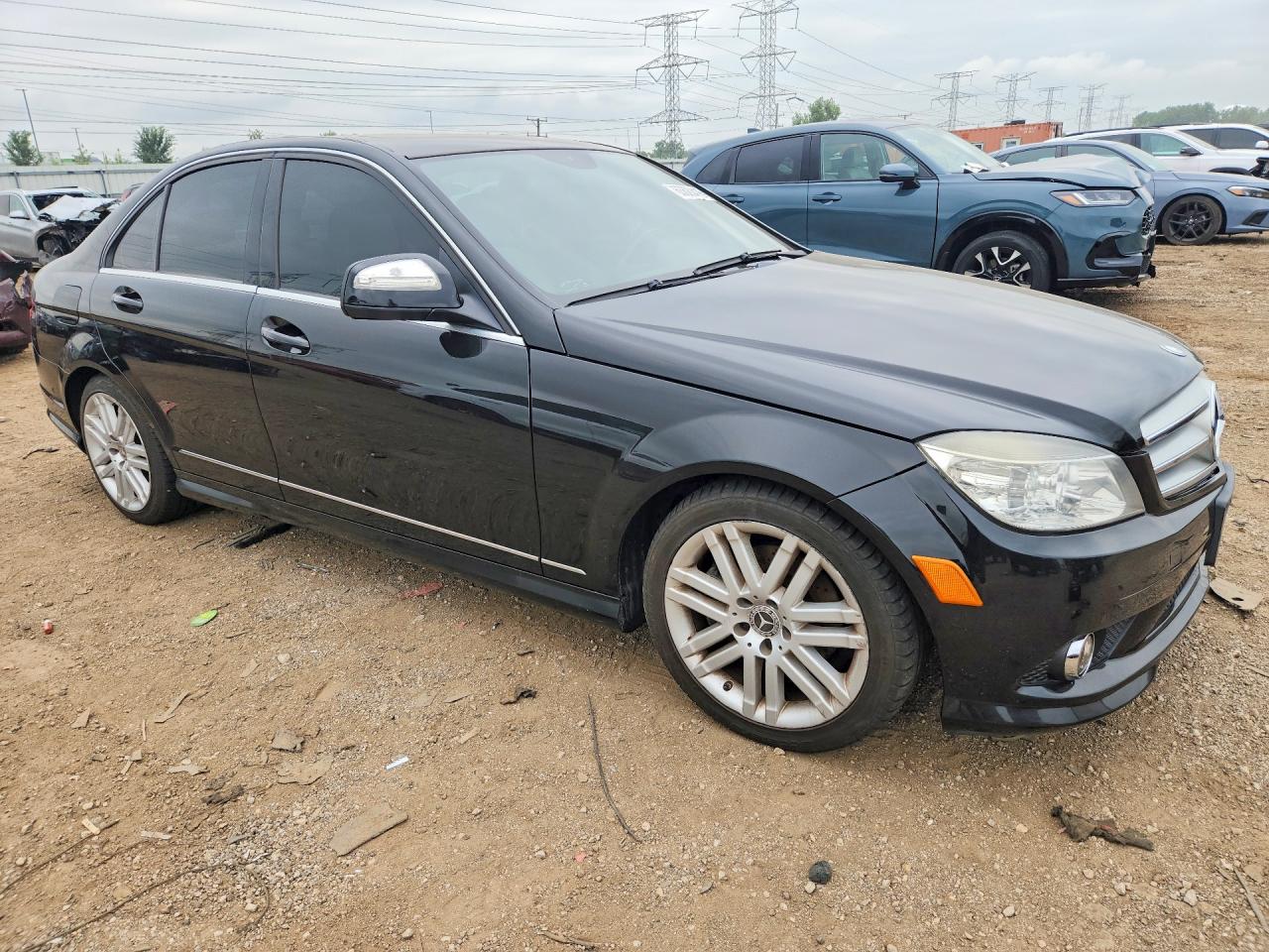2009 Mercedes-benz C 300 4matic Black vin: WDDGF81XX9F283238