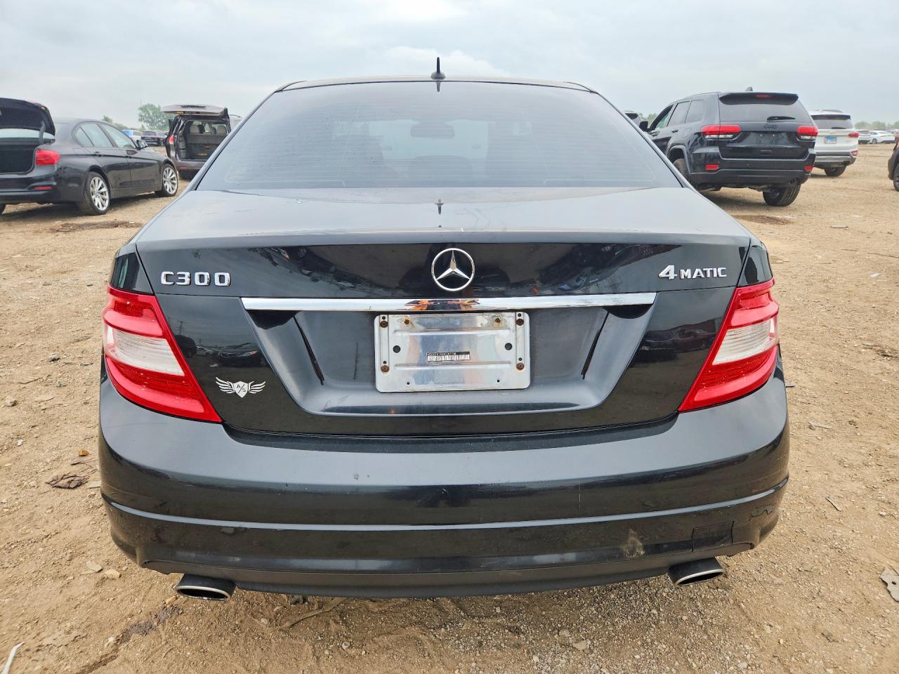 2009 Mercedes-benz C 300 4matic Black vin: WDDGF81XX9F283238