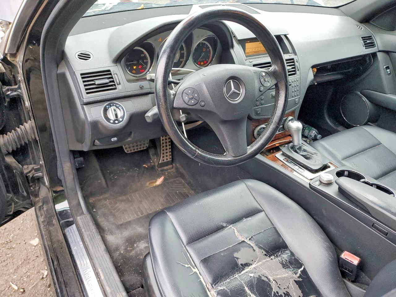 2009 Mercedes-benz C 300 4matic Black vin: WDDGF81XX9R049079