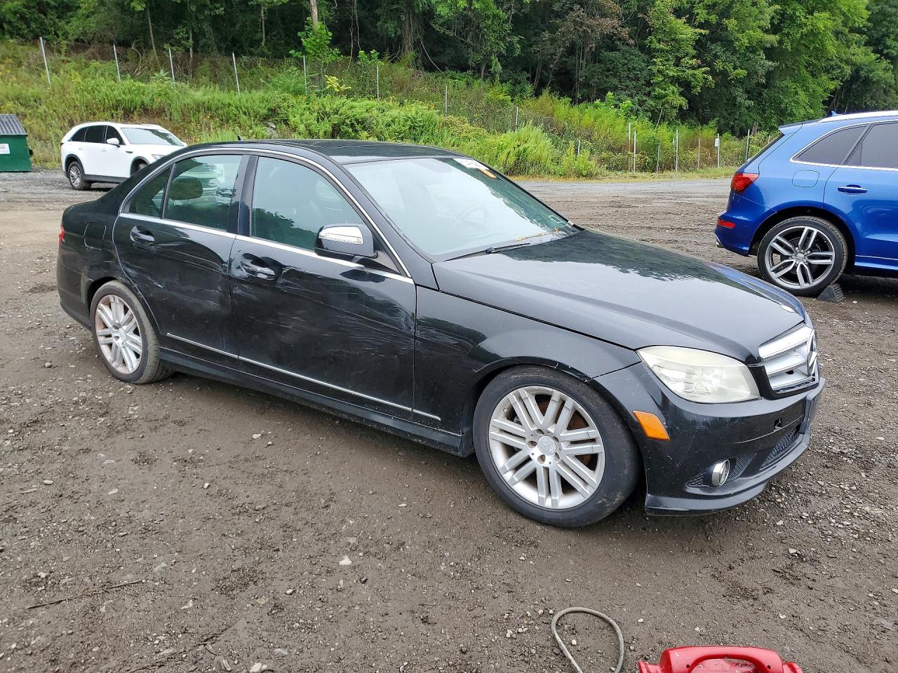 2009 Mercedes-benz C 300 4matic Black vin: WDDGF81XX9R049079