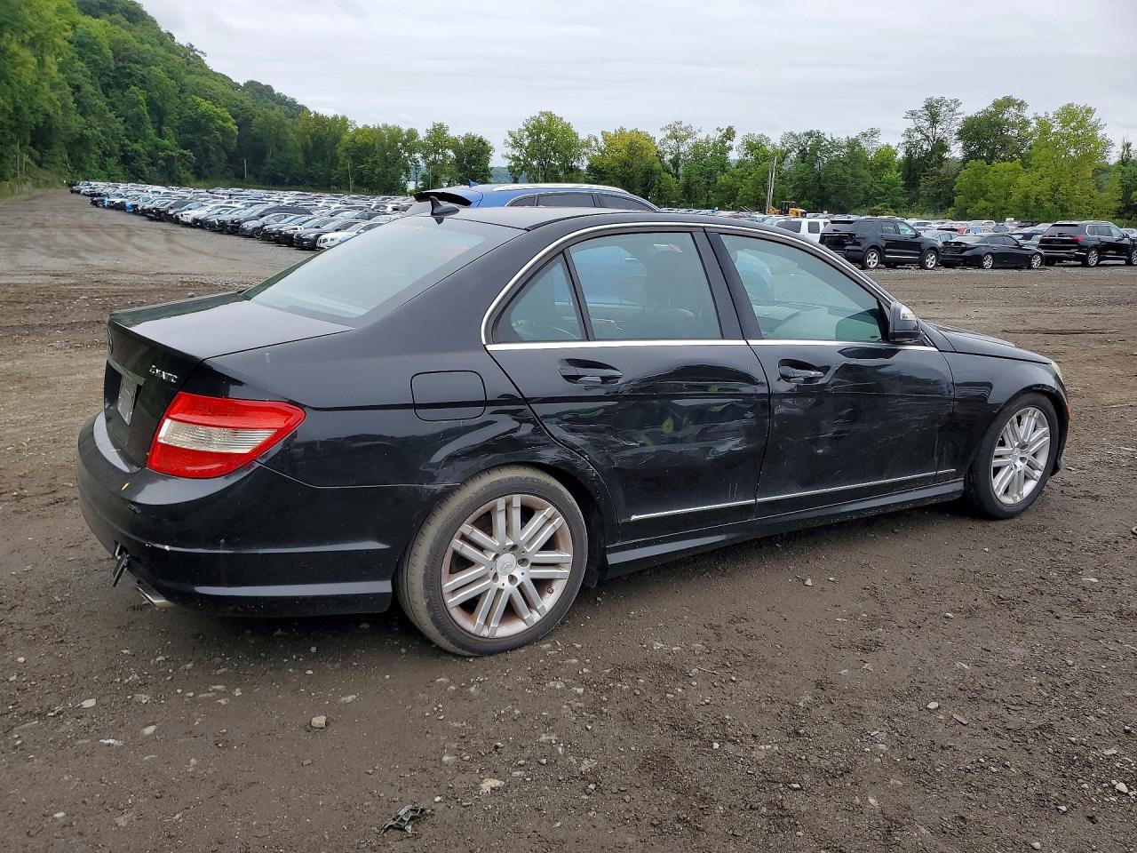 2009 Mercedes-benz C 300 4matic Black vin: WDDGF81XX9R049079