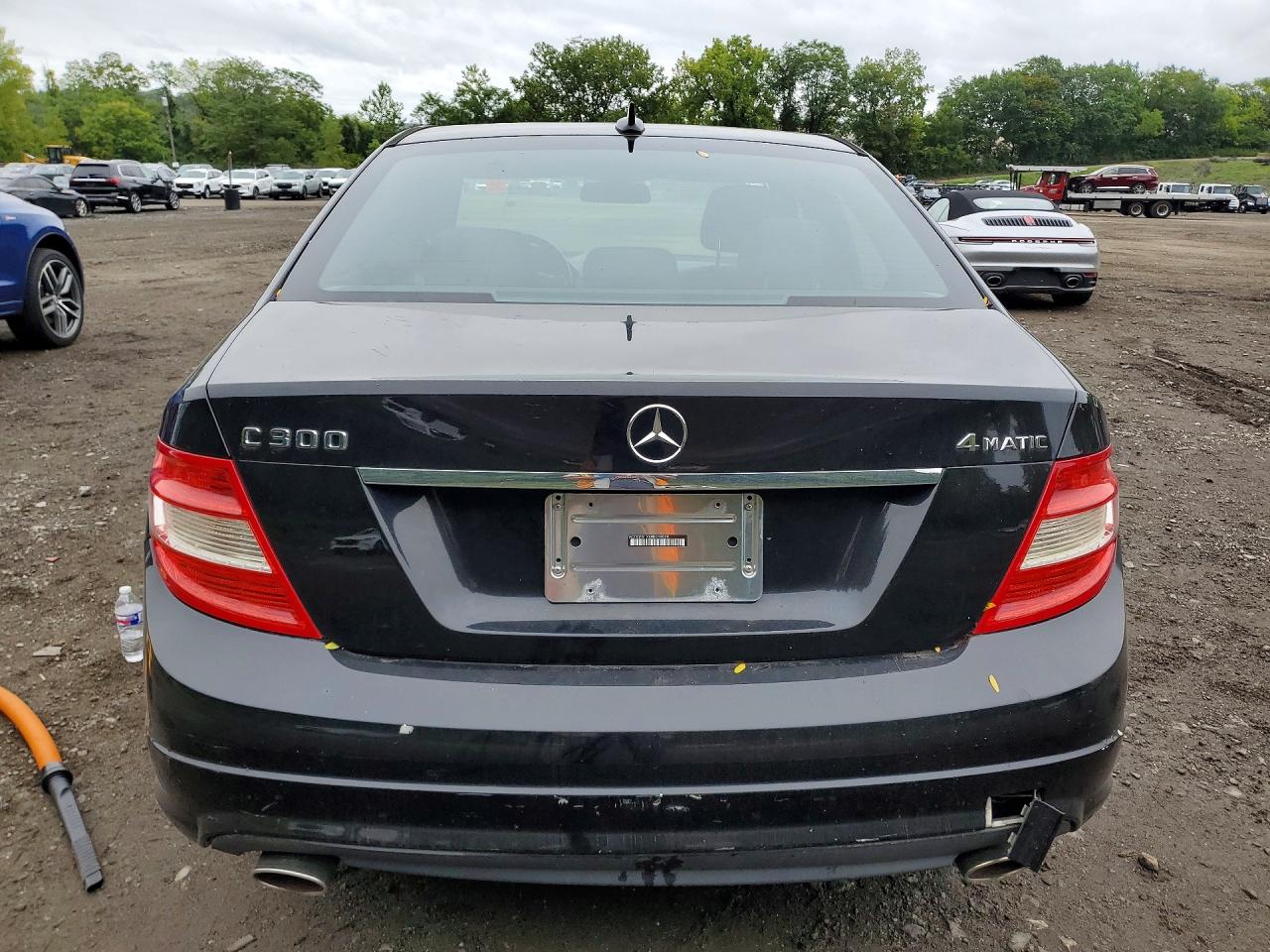 2009 Mercedes-benz C 300 4matic Black vin: WDDGF81XX9R049079