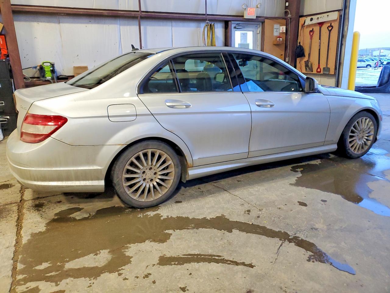 2009 Mercedes-benz C 230 4matic Silver vin: WDDGF85X79F305030