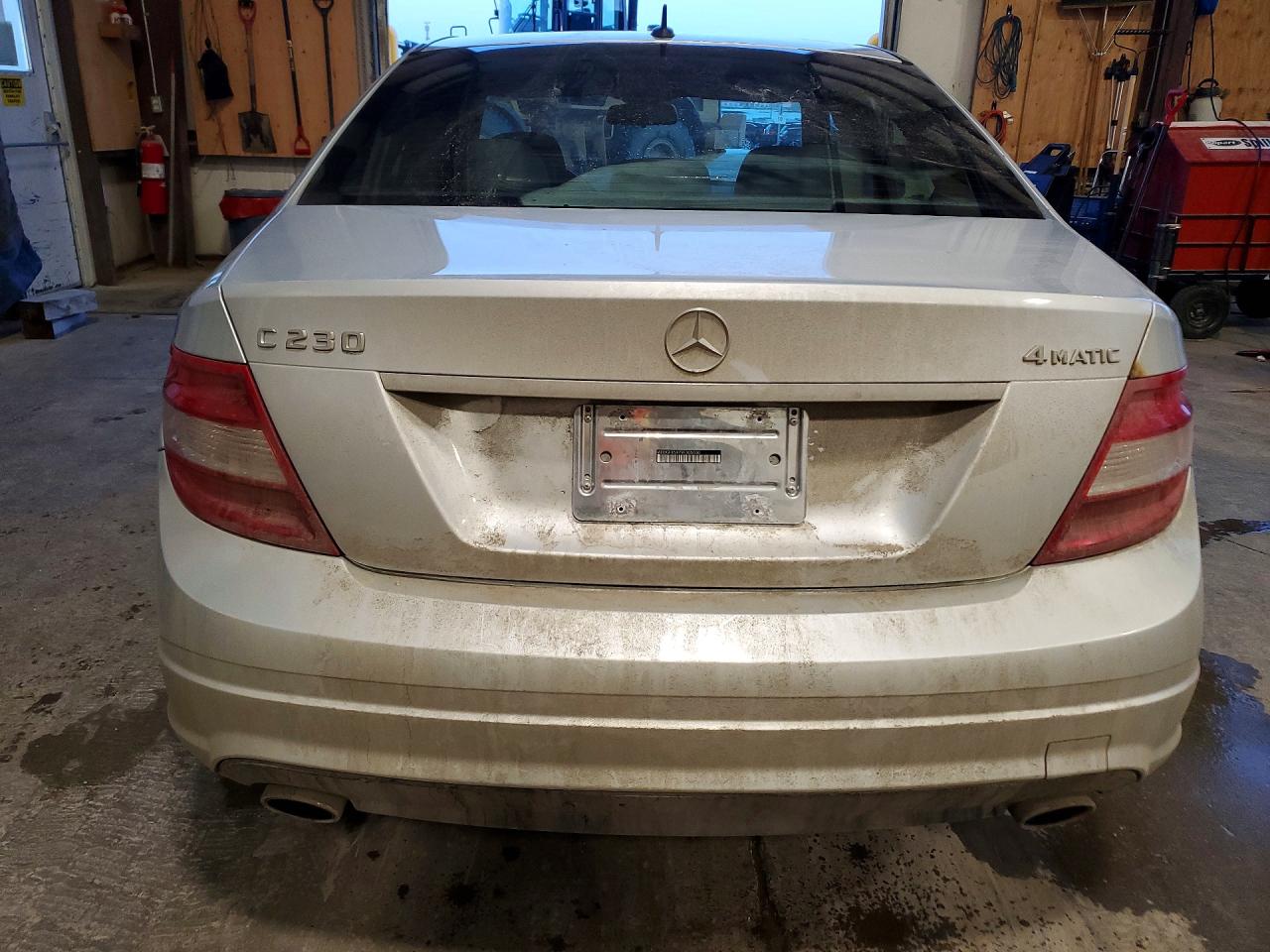 2009 Mercedes-benz C 230 4matic Silver vin: WDDGF85X79F305030