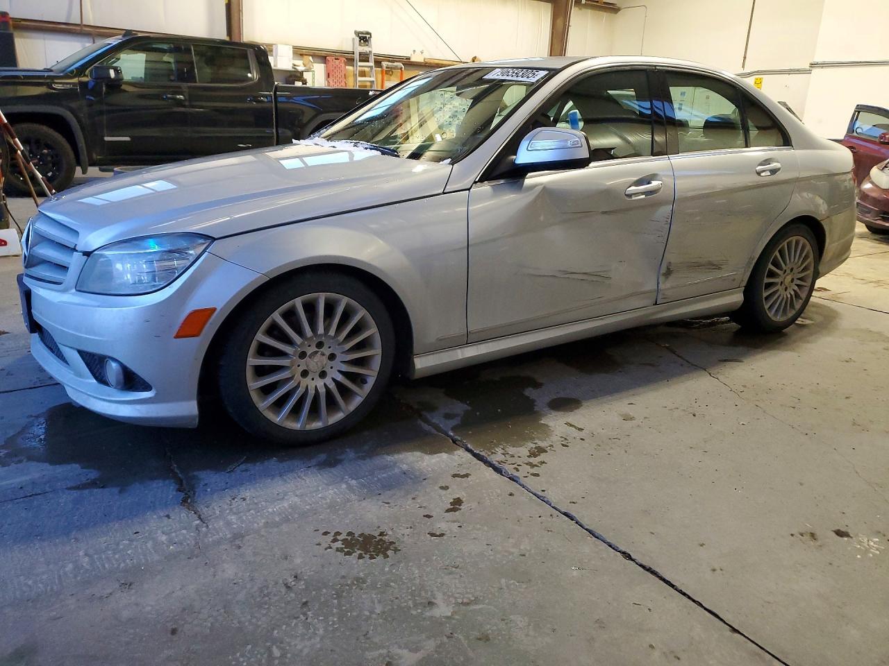 2009 Mercedes-benz C 230 4matic Silver vin: WDDGF85X79F305030