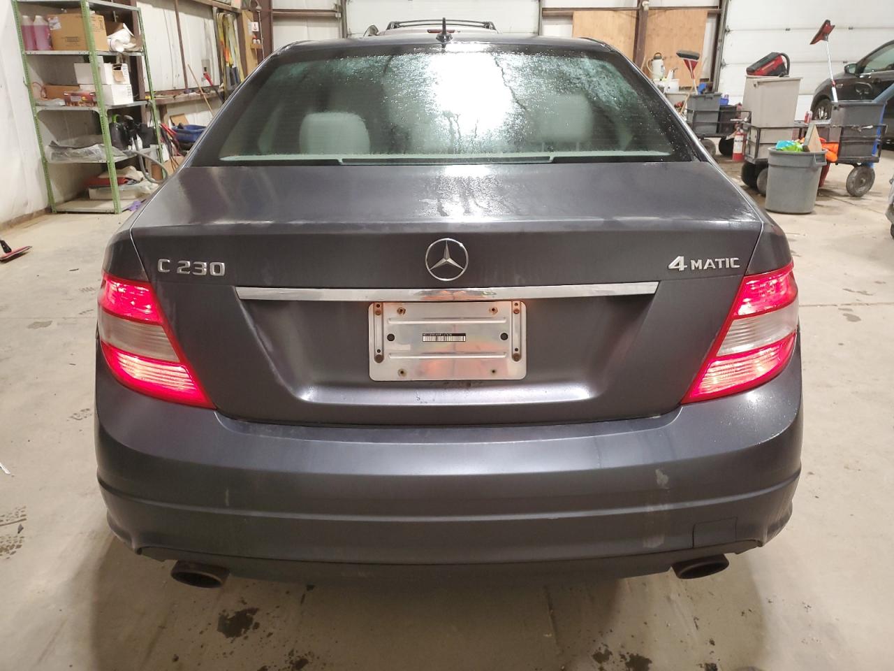 2009 Mercedes-benz C 230 4matic Gray vin: WDDGF85X89F317638