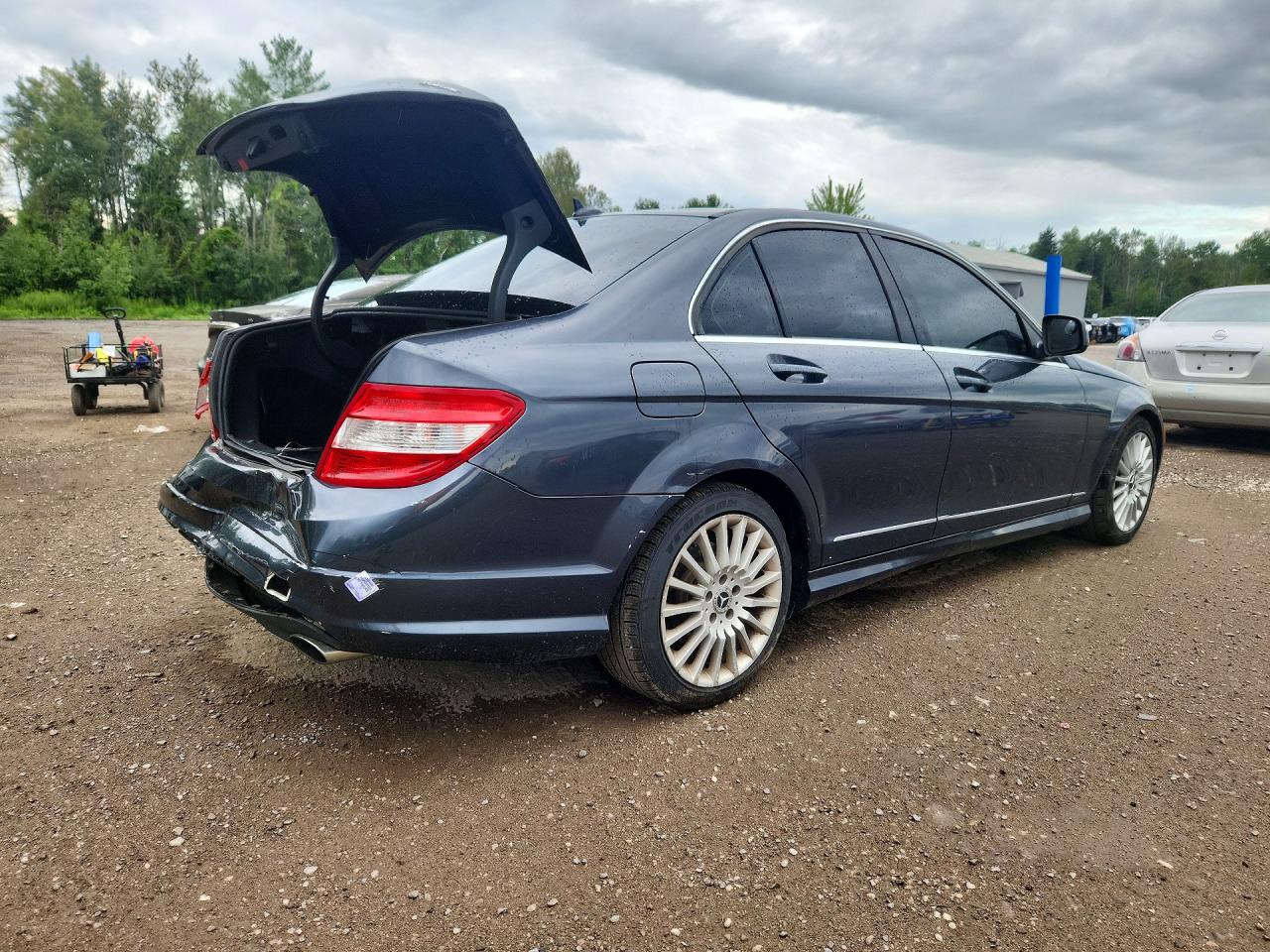 2009 Mercedes-benz C 230 4matic Gray vin: WDDGF85XX9F326437