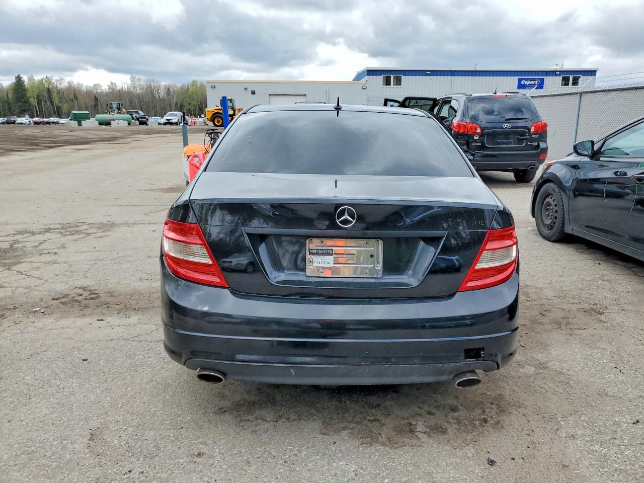 2009 Mercedes-benz C 230 4matic Black vin: WDDGF85XX9F343304