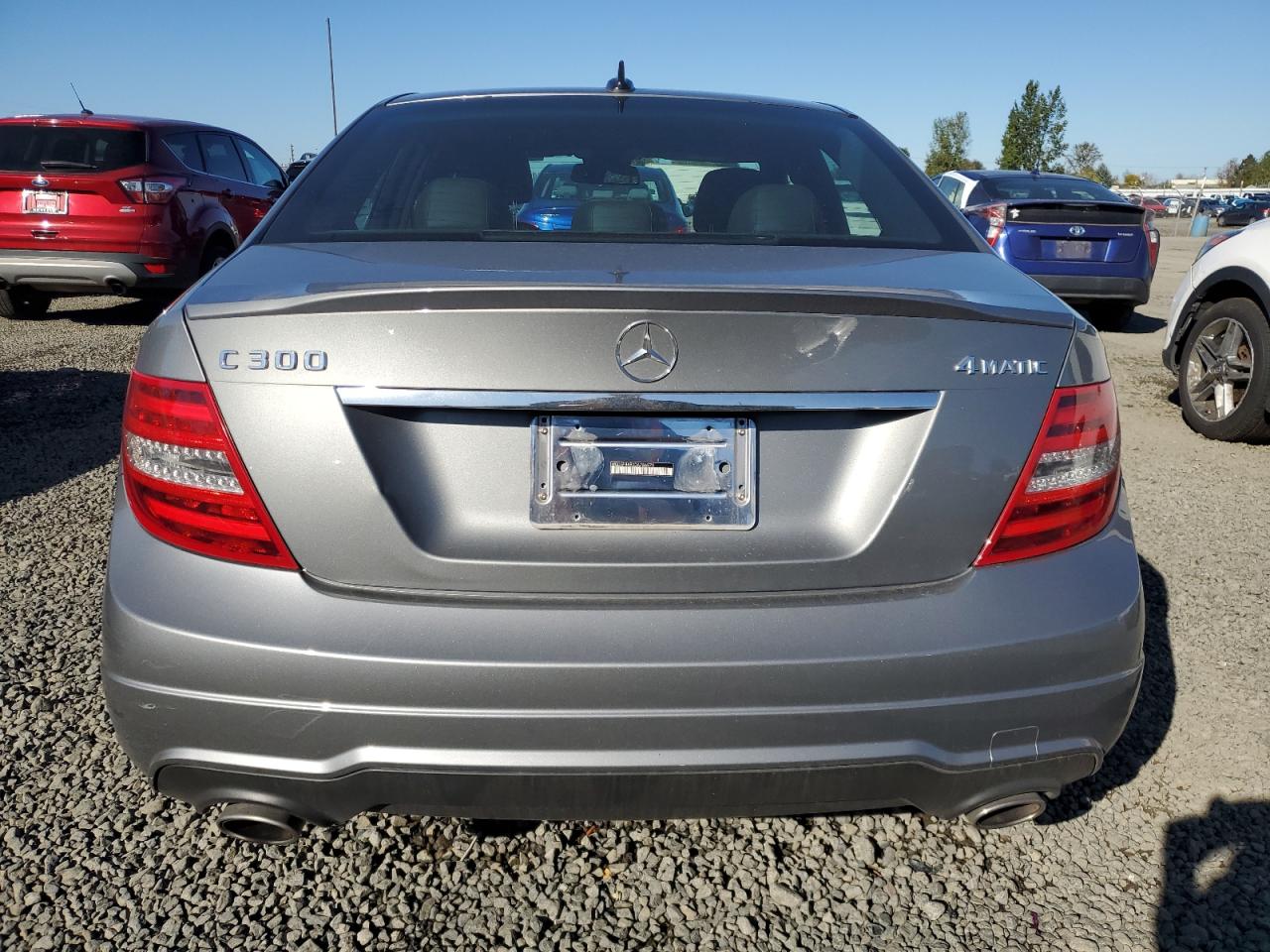 2013 Mercedes-benz C 300 4matic Silver vin: WDDGF8AB0DA786870