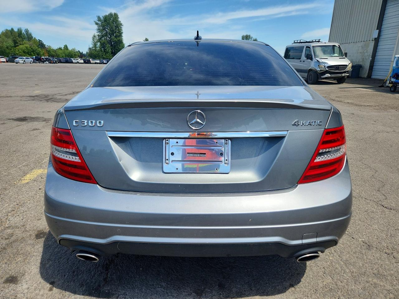 2013 Mercedes-benz C 300 4matic Silver vin: WDDGF8AB0DA786870