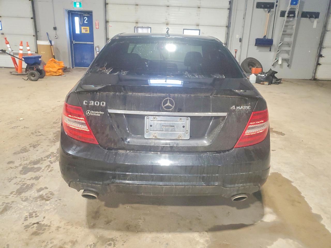 2013 Mercedes-benz C 300 4matic Black vin: WDDGF8AB0DA858490