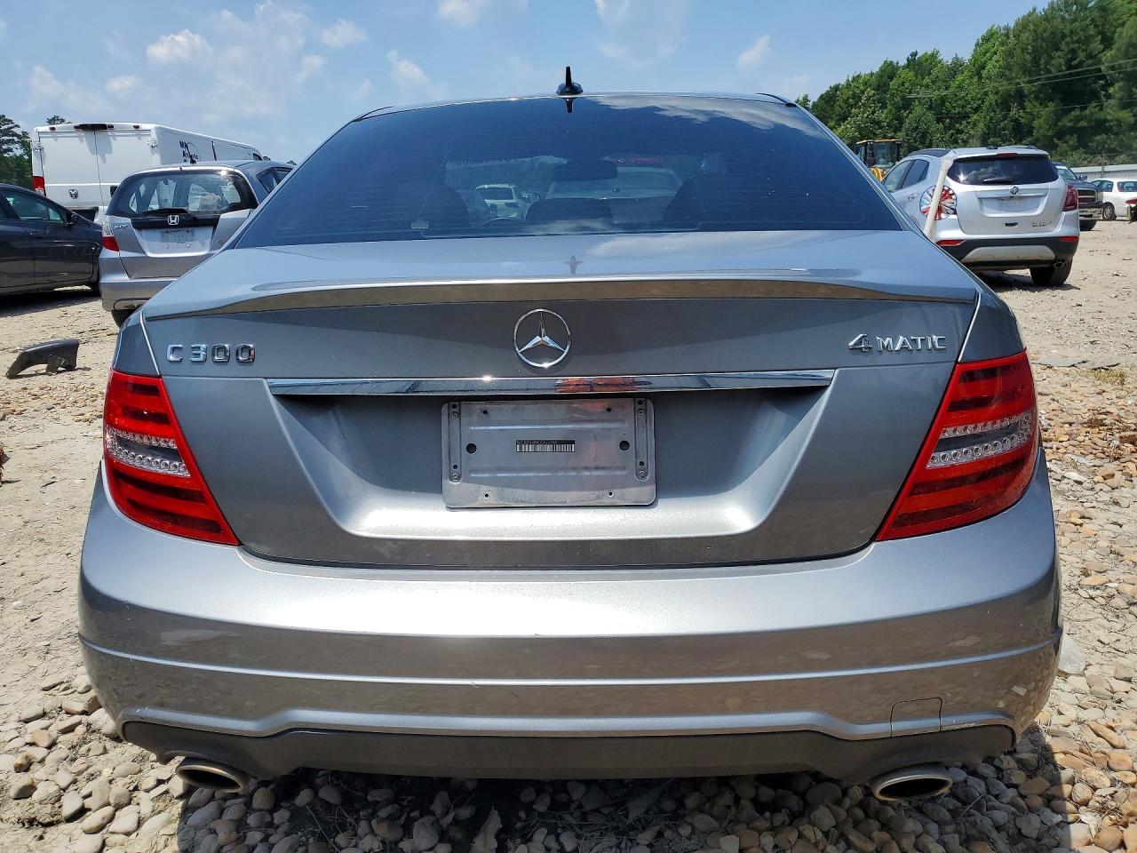 2013 Mercedes-benz C 300 4matic Gray vin: WDDGF8AB0DG020506