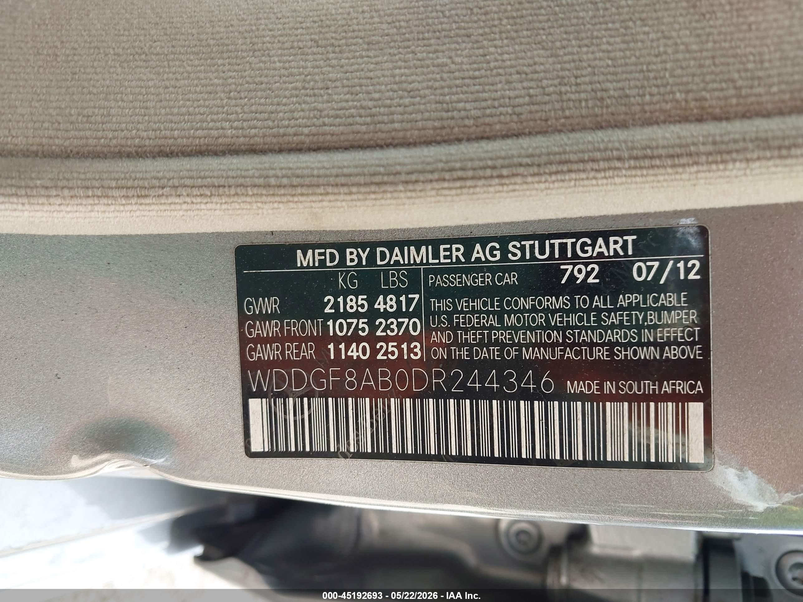 2013 Mercedes-benz C 300 Luxury 4matic Серый vin: WDDGF8AB0DR244346