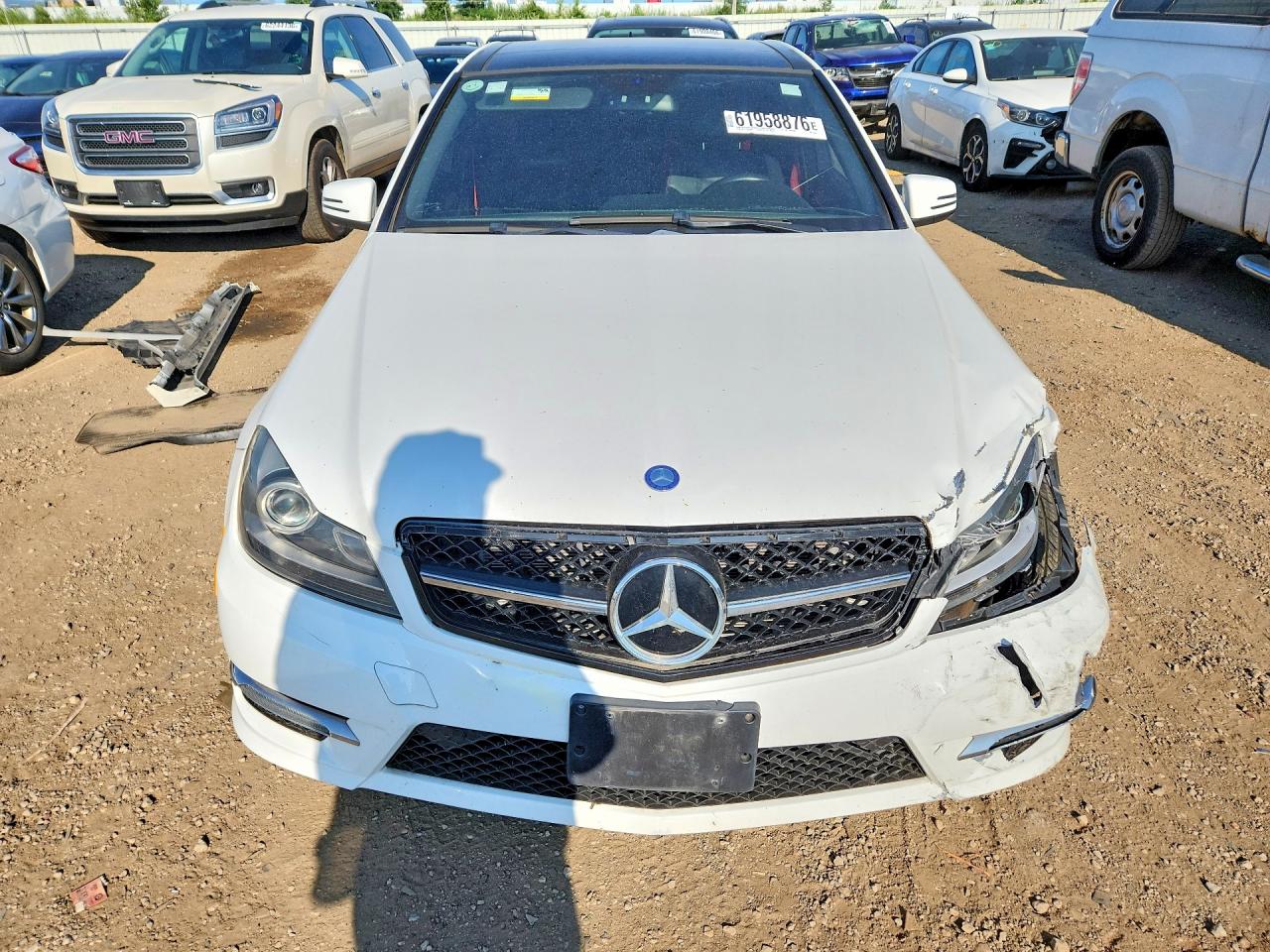 2013 Mercedes-benz C 300 4matic Белый vin: WDDGF8AB0DR253077