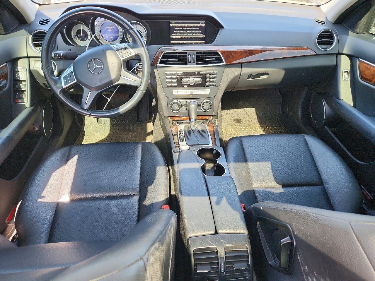 2013 Mercedes-benz C 300 4matic Black vin: WDDGF8AB0DR257095