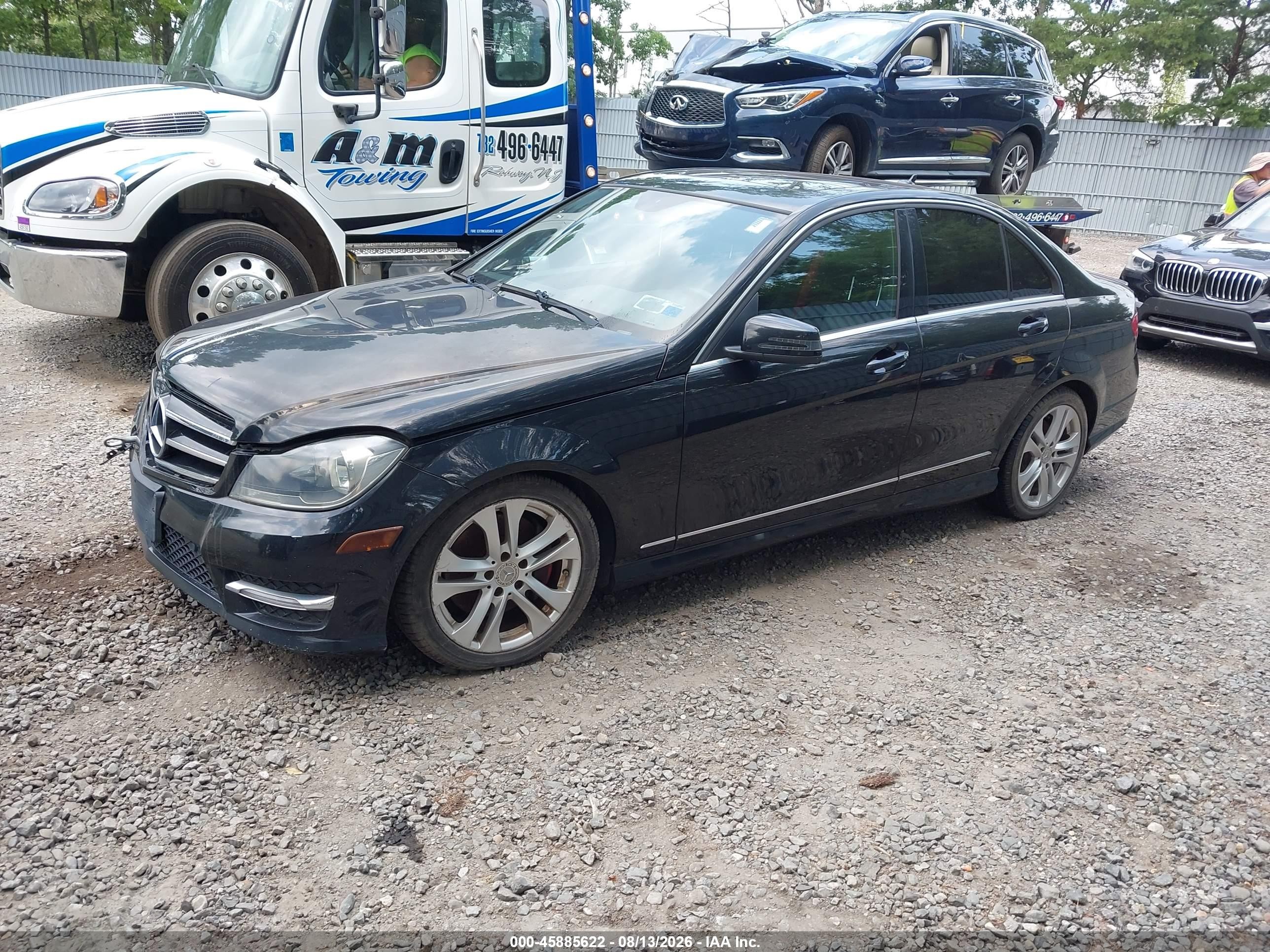 2013 Mercedes-benz C 300 Sport 4matic Черный vin: WDDGF8AB0DR269196