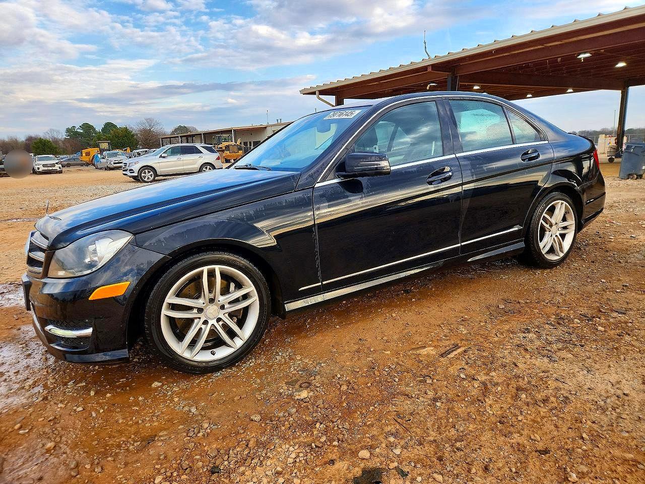 2014 Mercedes-benz C 300 4matic Black vin: WDDGF8AB0EA910413