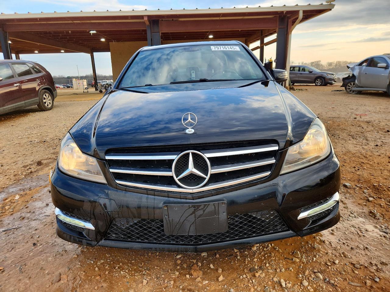 2014 Mercedes-benz C 300 4matic Black vin: WDDGF8AB0EA910413