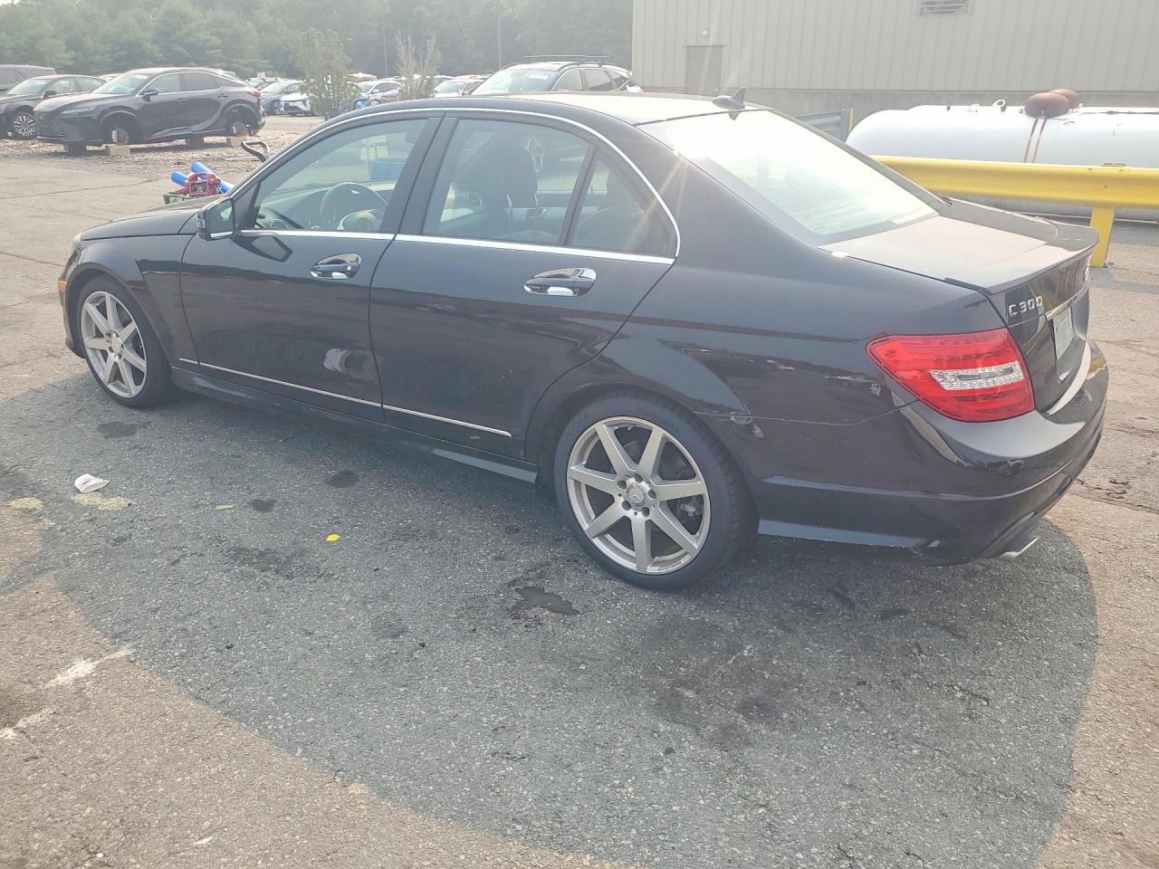 2014 Mercedes-benz C 300 4matic Black vin: WDDGF8AB0EA961331