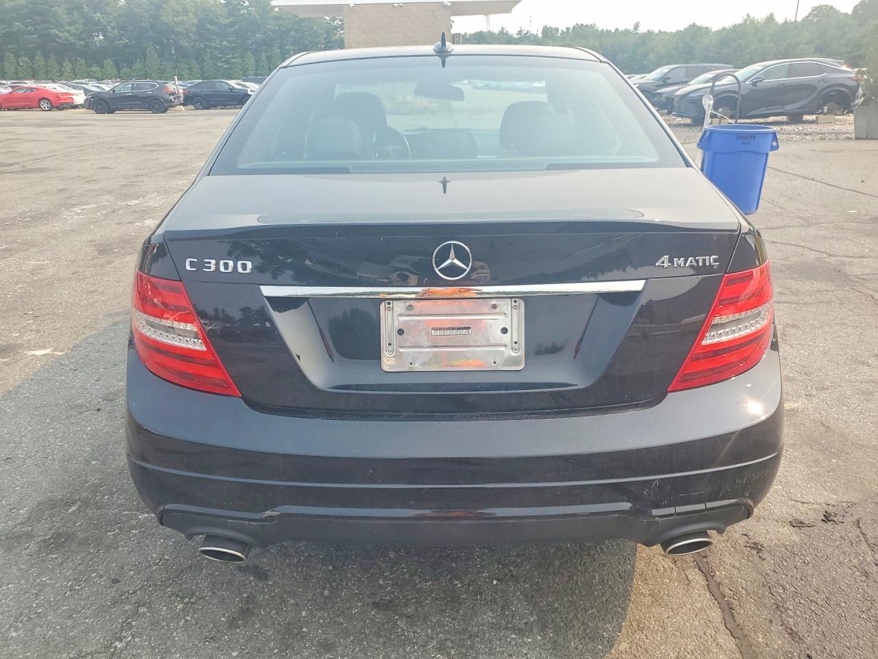 2014 Mercedes-benz C 300 4matic Black vin: WDDGF8AB0EA961331